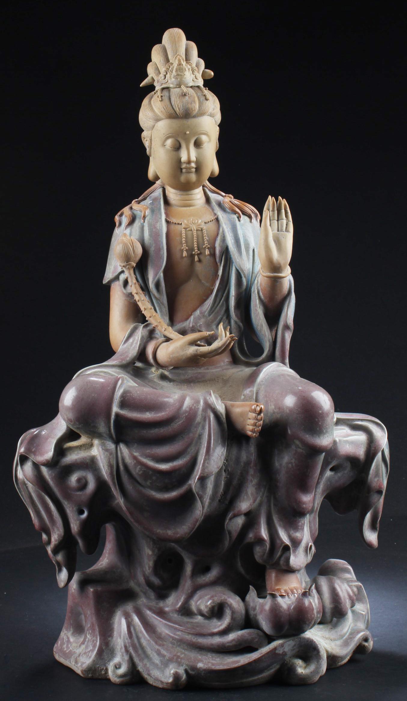 Chinese Porcelain Guanyin statue (1 of 3)