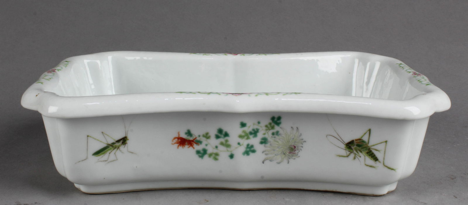 Chinese Rectangular Shaped Porcelain Ink Washer (1 of 4)