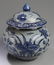 A Korean Blue & White Porcelain Jar with Lid