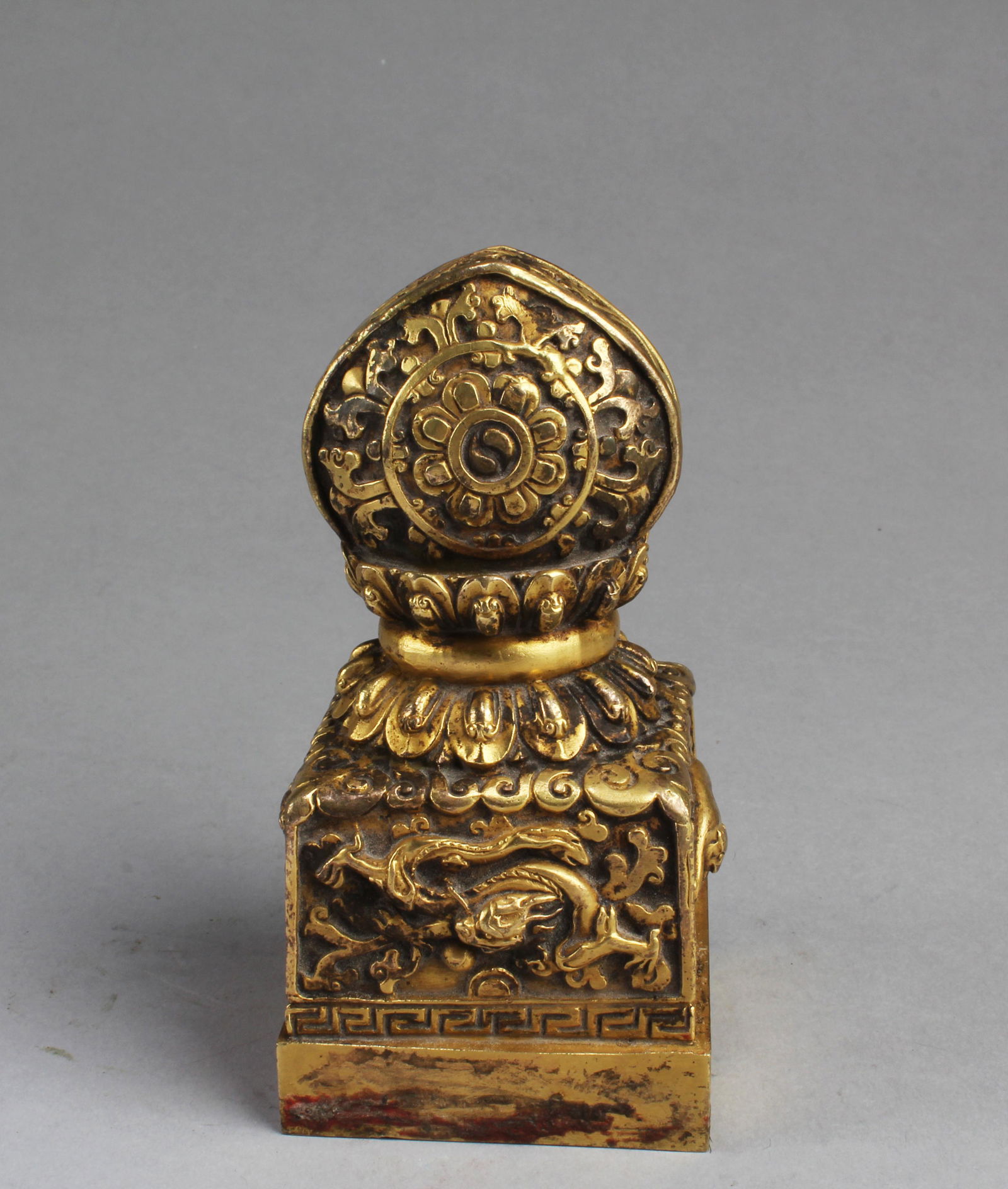 Chinese Gilt Bronze Seal (1 of 3)