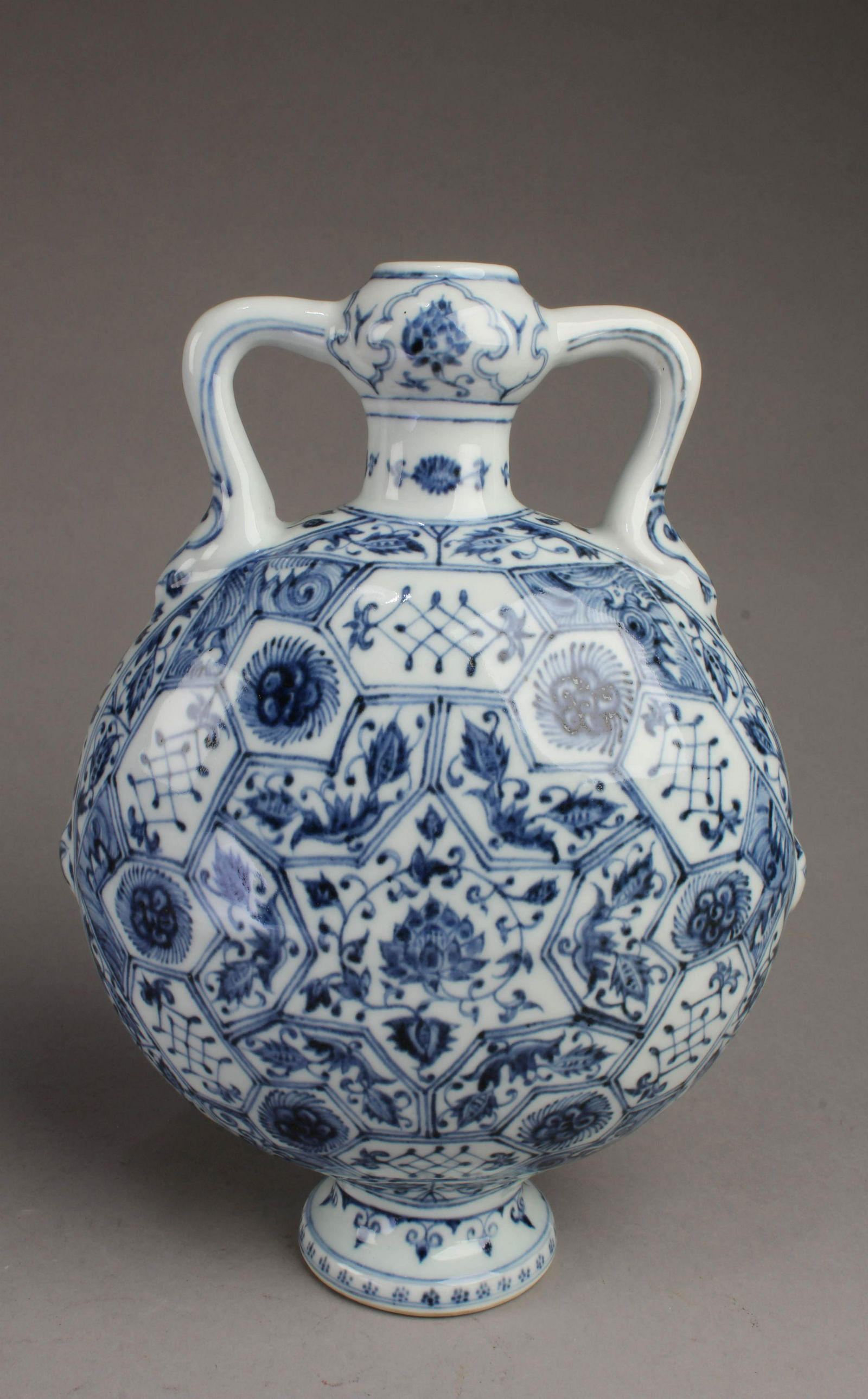 Chinese Blue & White Moonflask Vase (1 of 4)