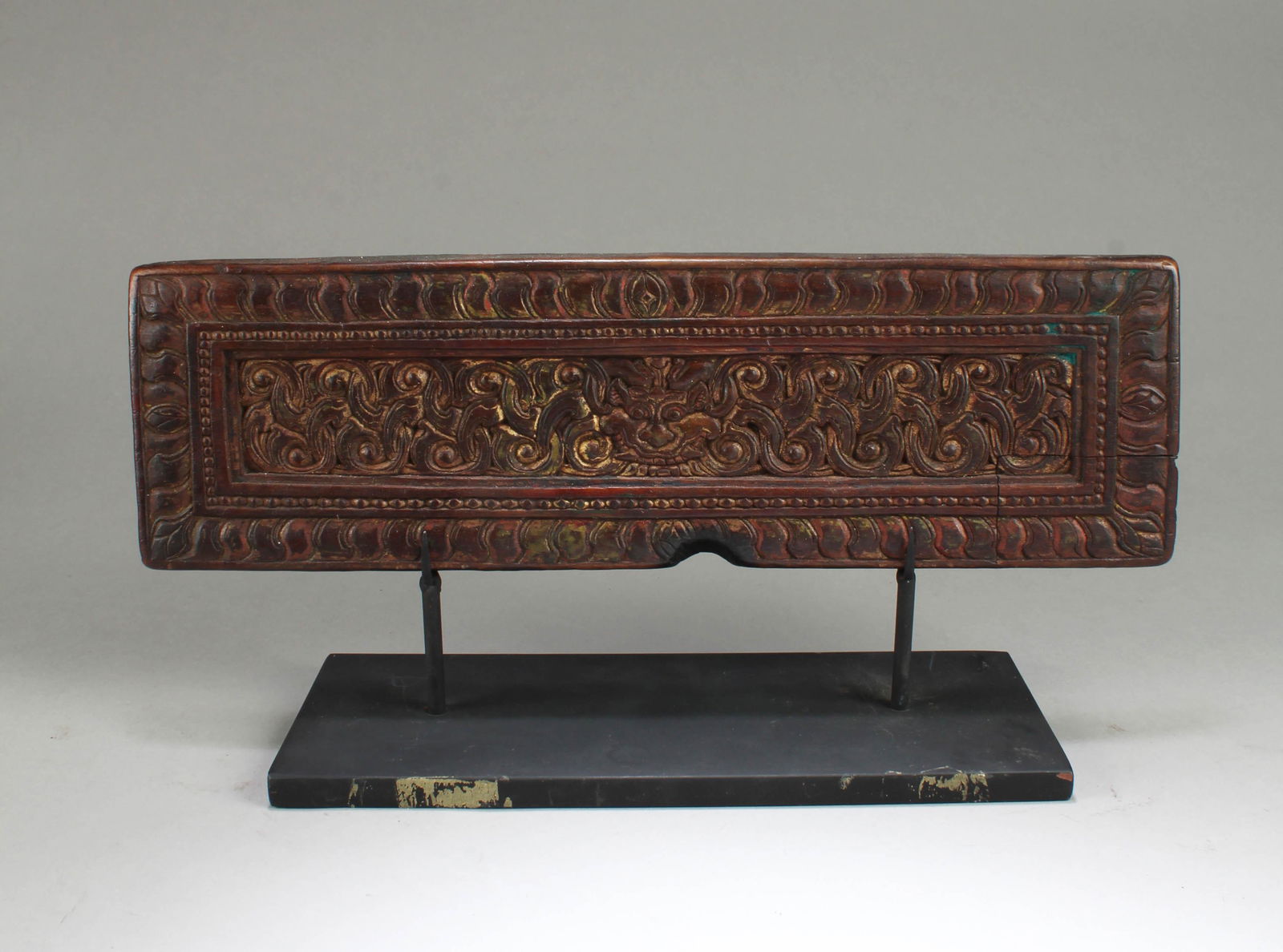 Antique Carved Lionhead Manuscript Cover (1 of 3)