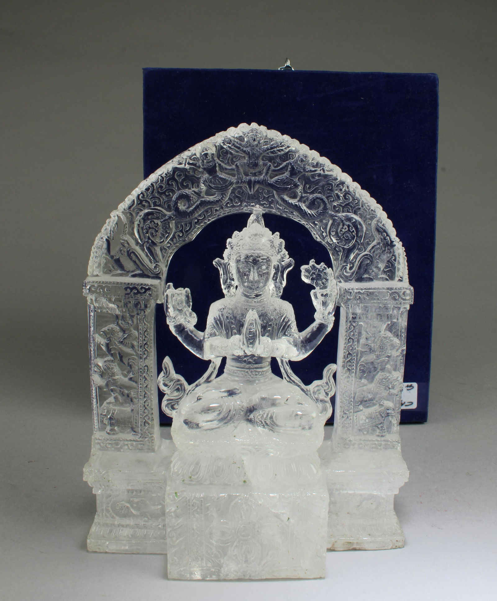 A Crystal Four-Faced Buddha Statue (1 of 7)