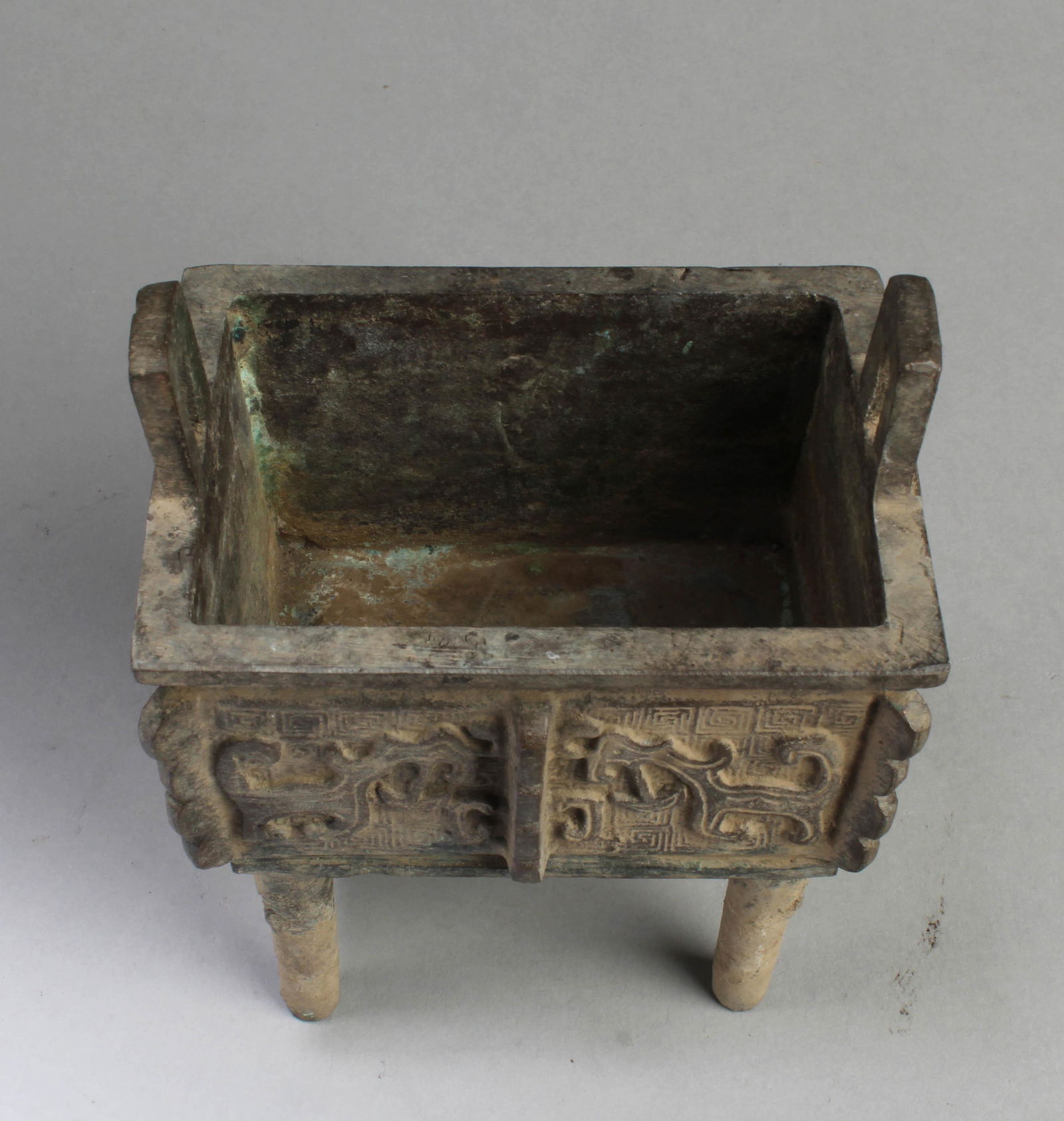 A Bronze Rectangular Shaped Censer (1 of 5)