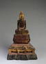 Antique Carved Wooden Buddha Statue