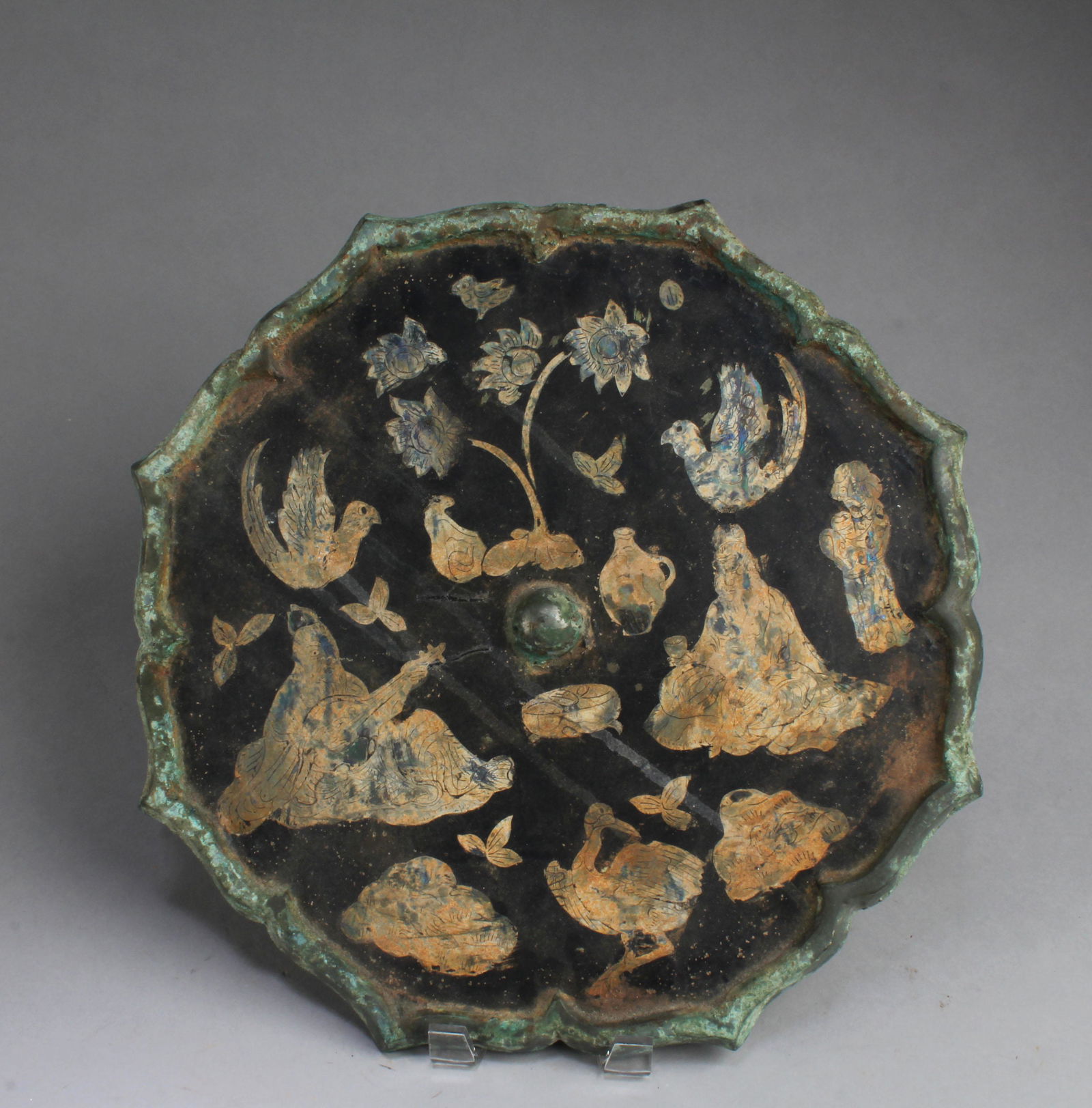 A Large Chinese Bronze Mirror (1 of 2)