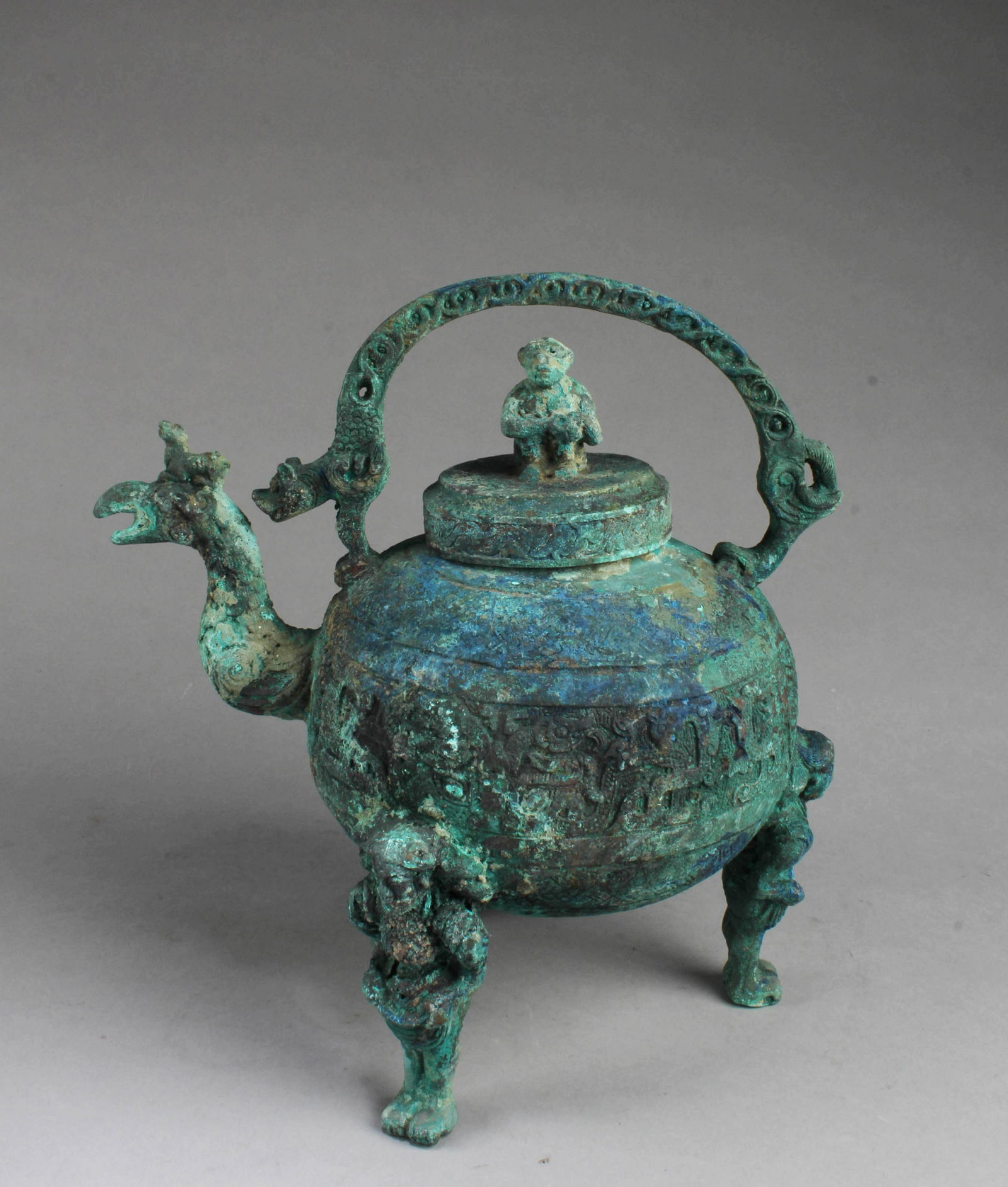 Chinese Bronze Teapot (1 of 4)