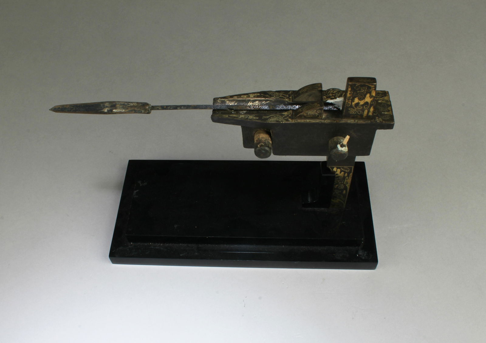 Ancient Unique and Beautiful Bronze Inlay Weapon (1 of 13)