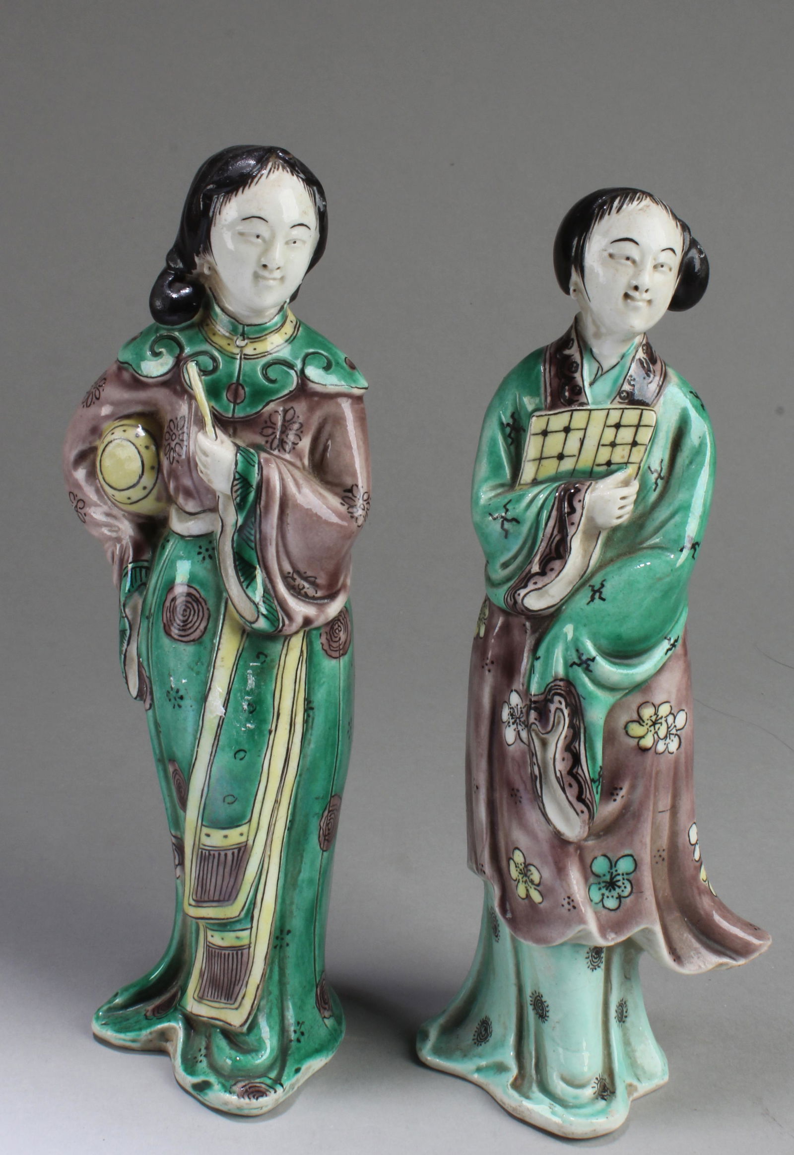 A Pair of Chinese Porcelain Maiden Statues (1 of 4)