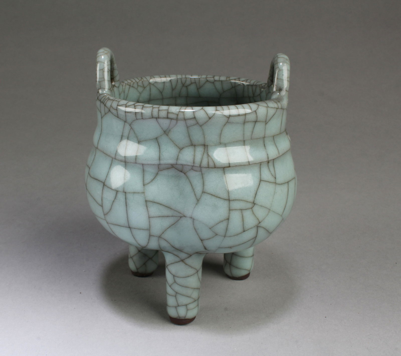 Chinese Geyao Tripod Censer (1 of 5)