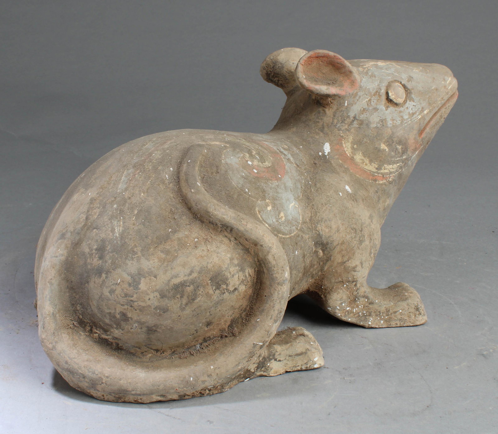 A Pottery Rat: A Pottery Rat. Length: 11.25"