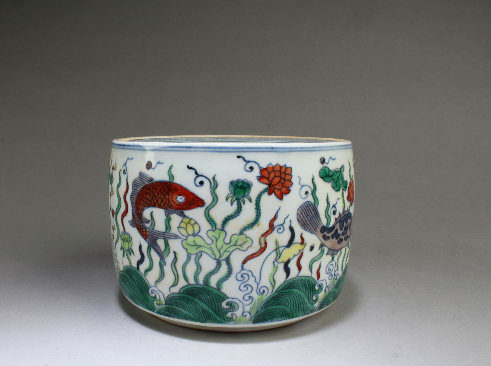 Chinese Porcelain Cricket Container (1 of 6)