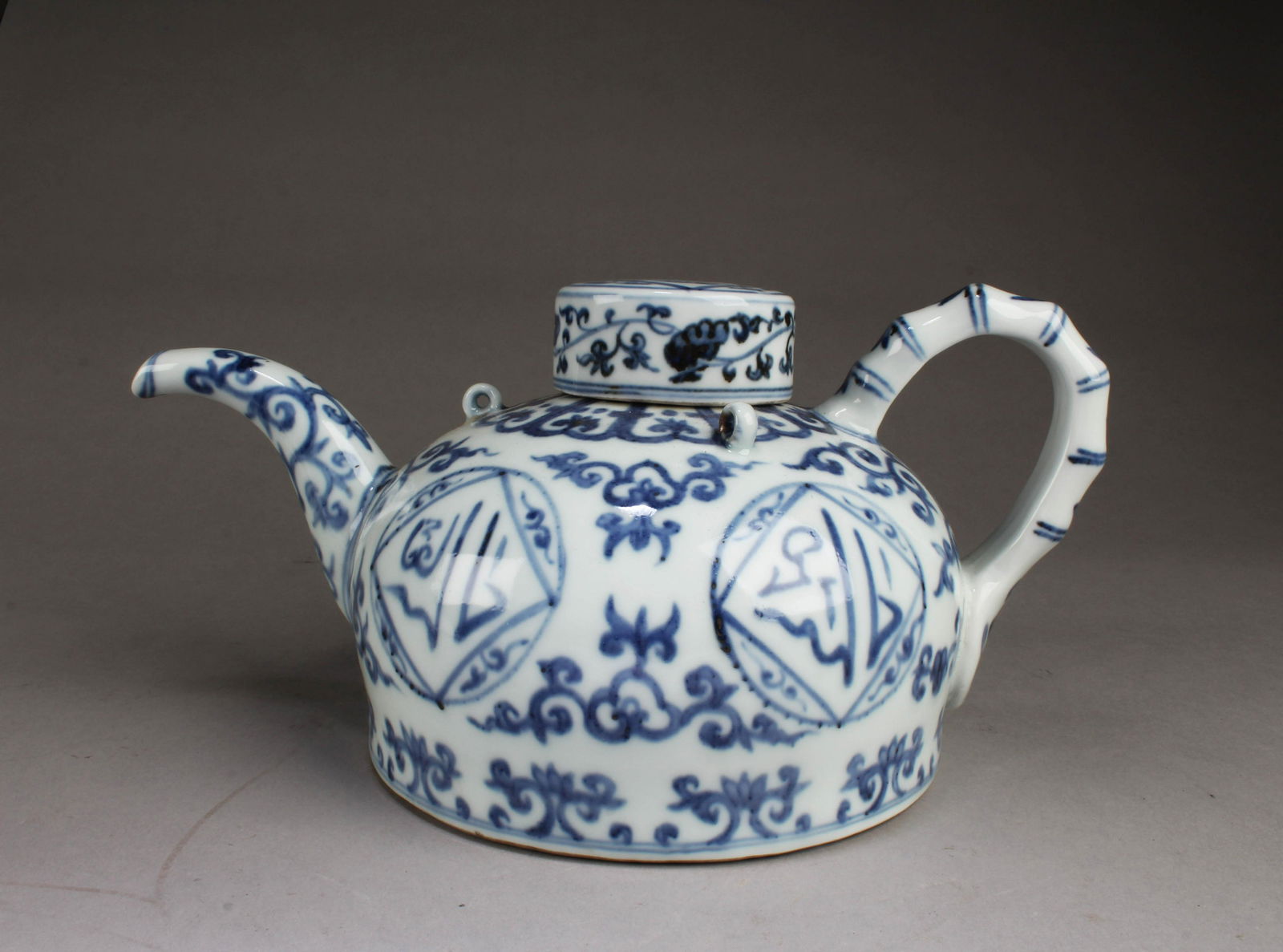 Chinese Blue & White Porcelain Teapot (1 of 6)