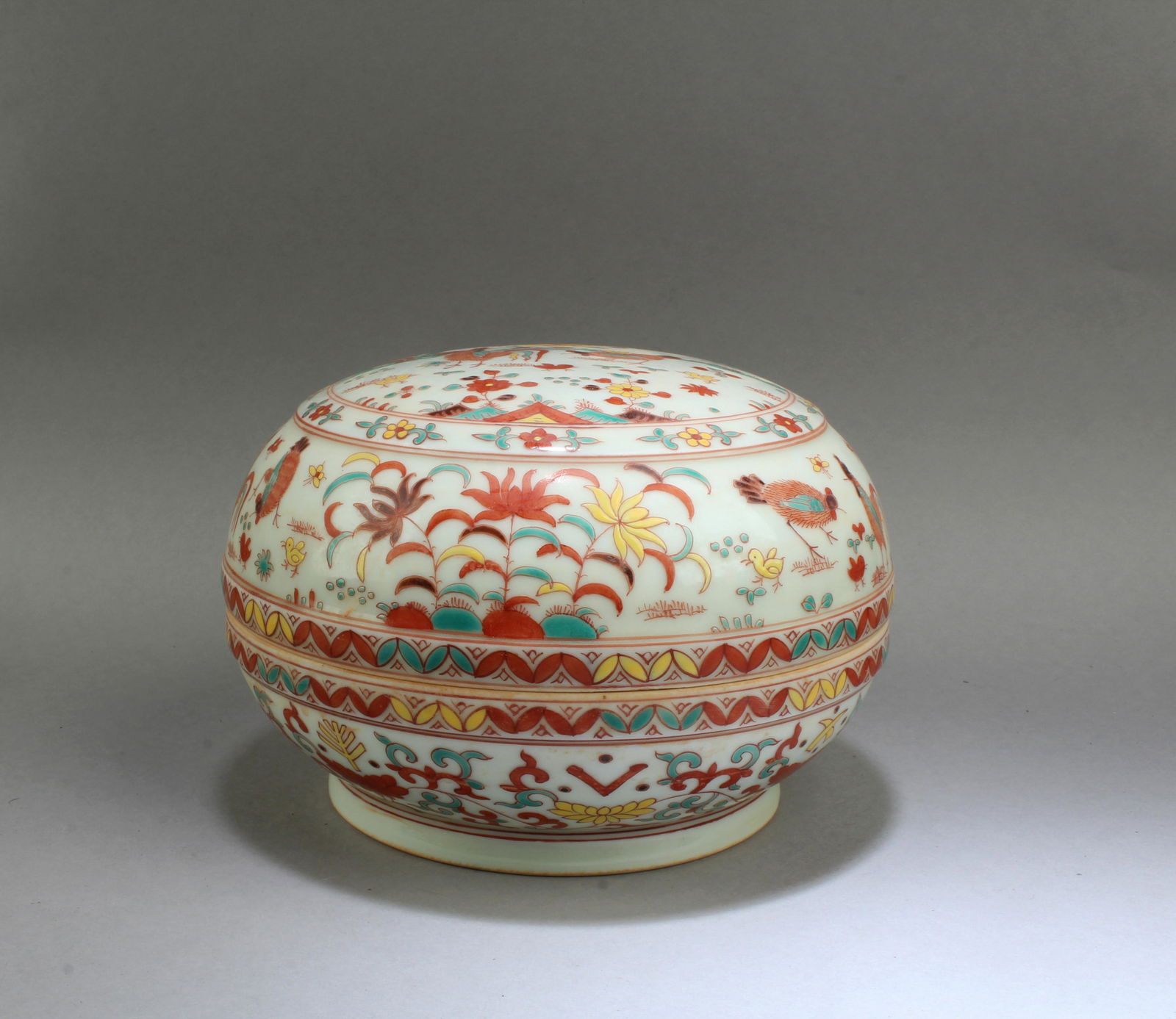 Chinese Porcelain Round Container (1 of 7)