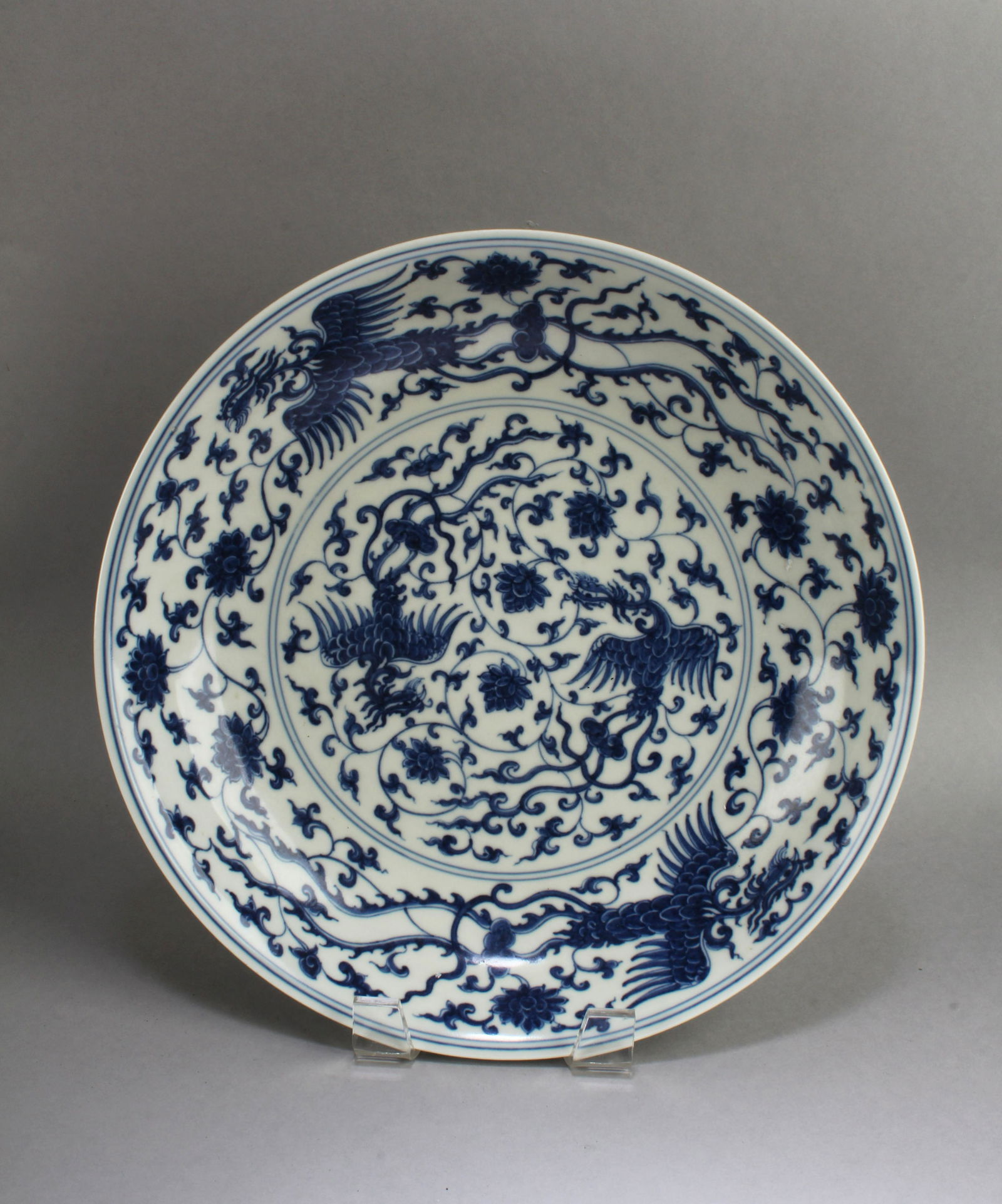 Chinese Blue & White Porcelain Plate (1 of 2)