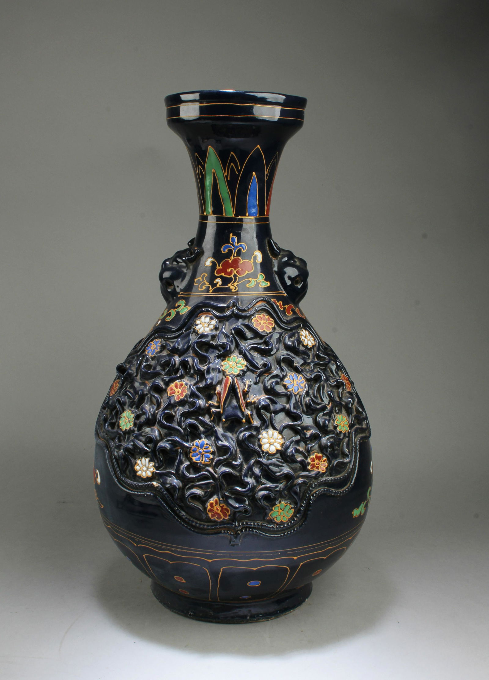 Chinese Blue Color Porcelain Vase (1 of 6)