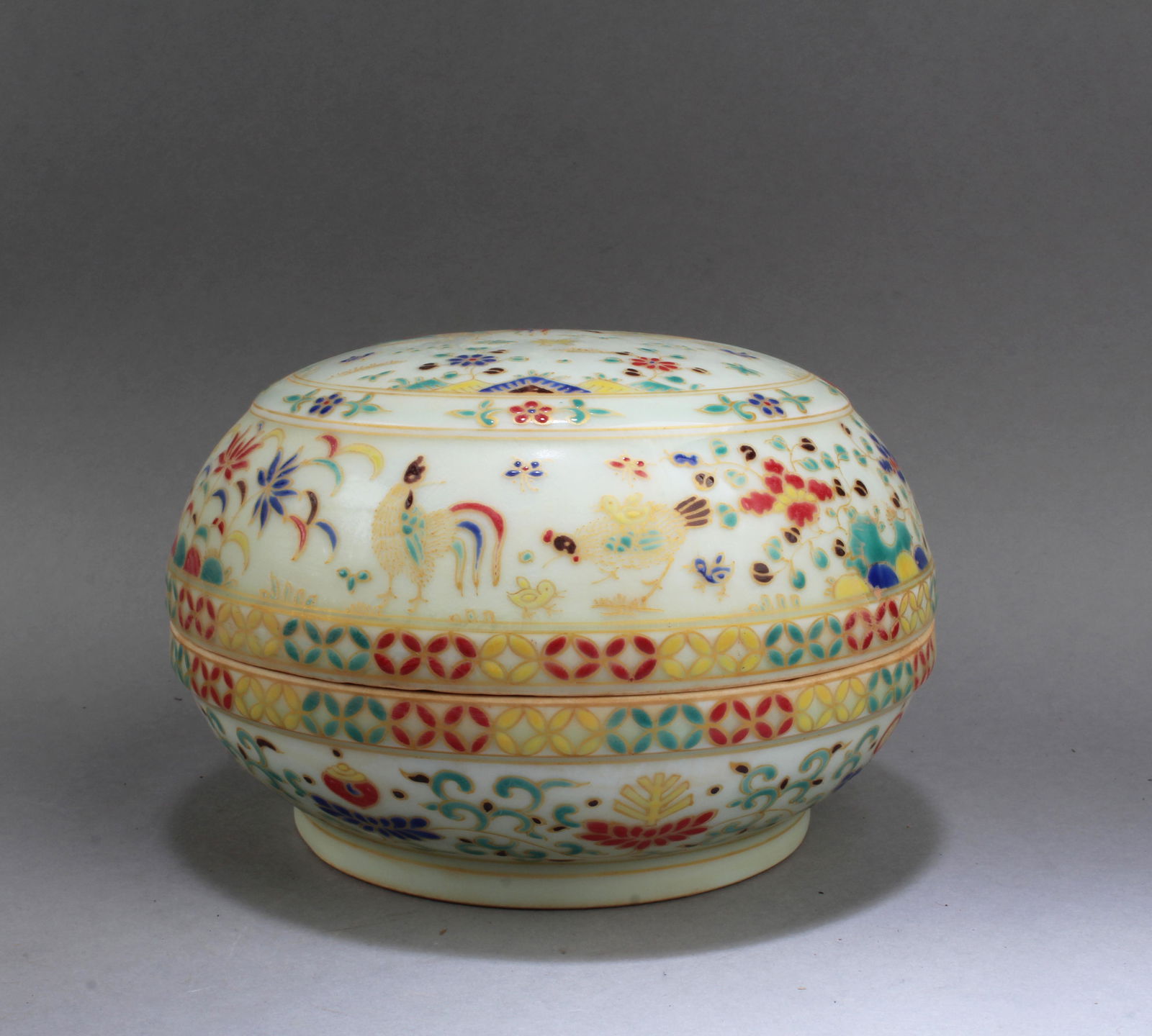 Chinese Porcelain Round Container (1 of 6)
