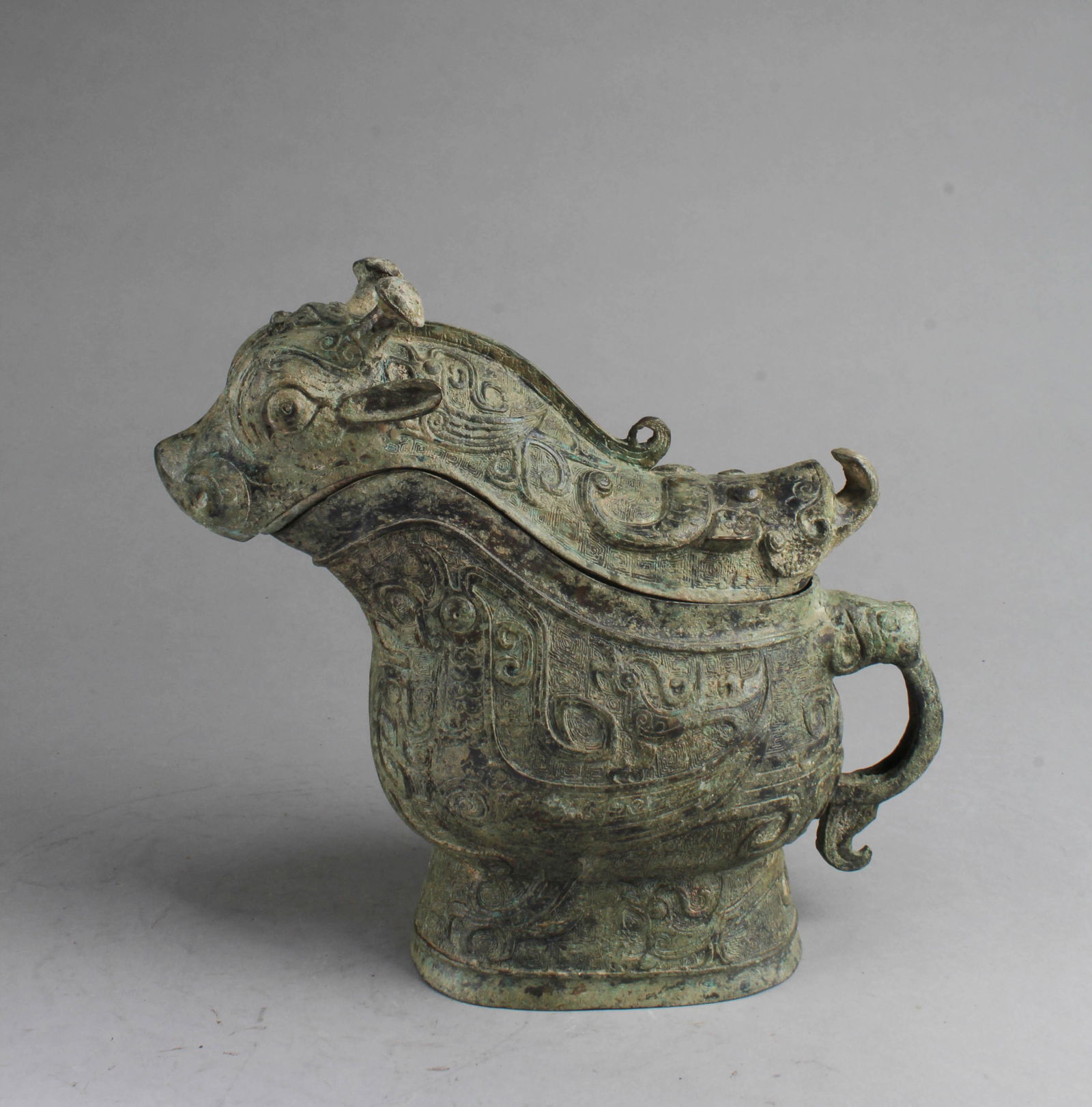 Chinese Bronze Mythical Beast Container (1 of 7)