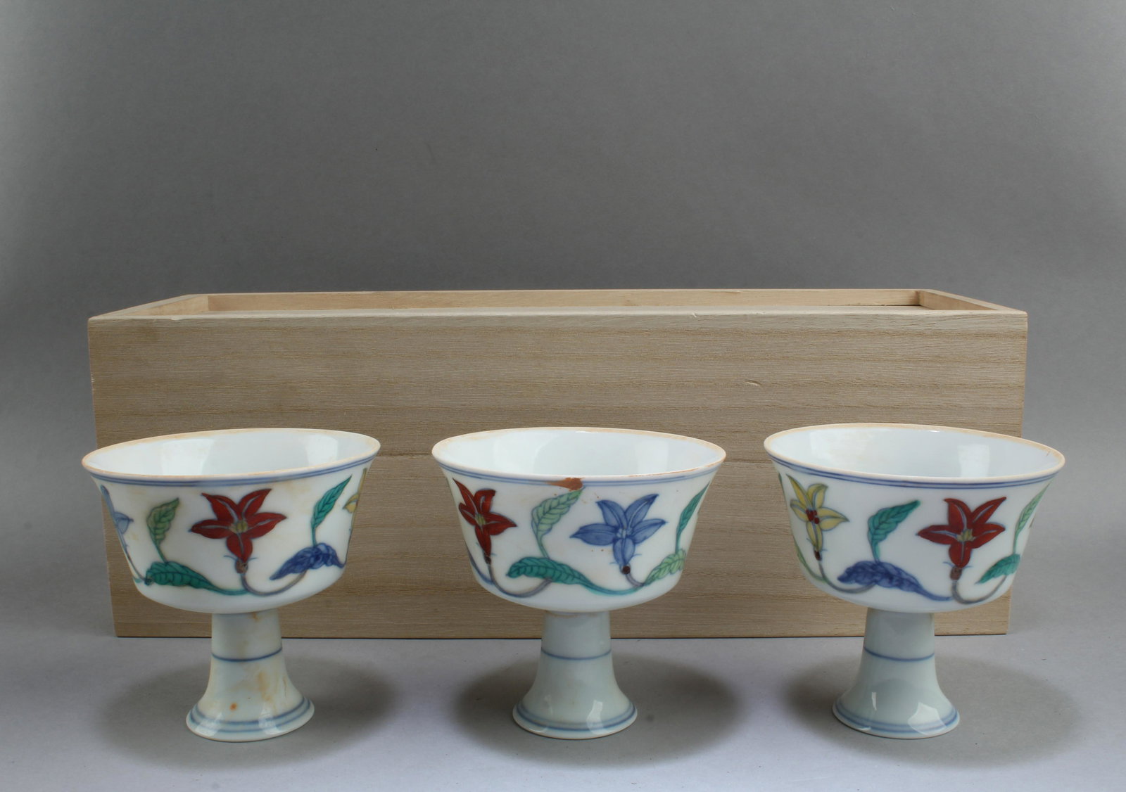A Group of Three Porcelain Cups (1 of 5)