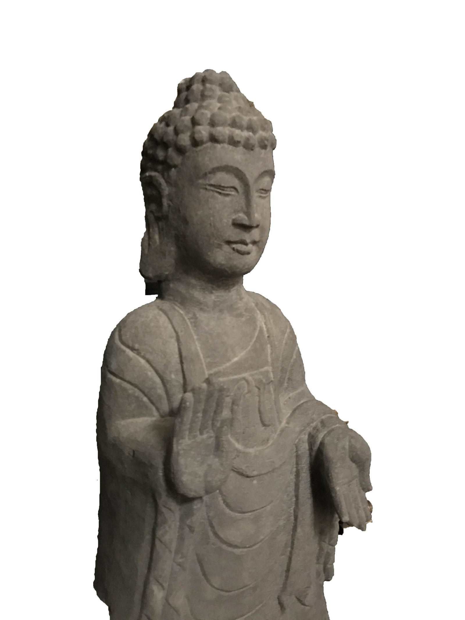 Large Antique Chinese Stone Buddha Statue (1 of 4)