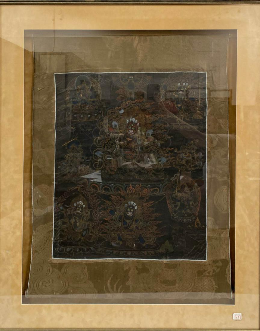 A Framed Thangka (1 of 3)