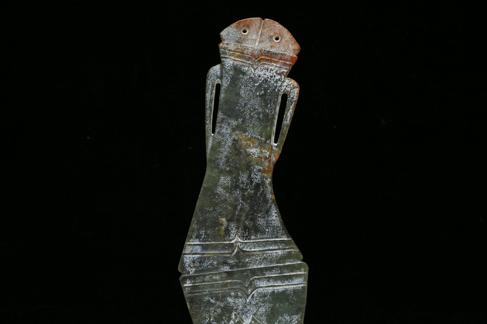 Hongshan culture grey jade ax (1 of 11)