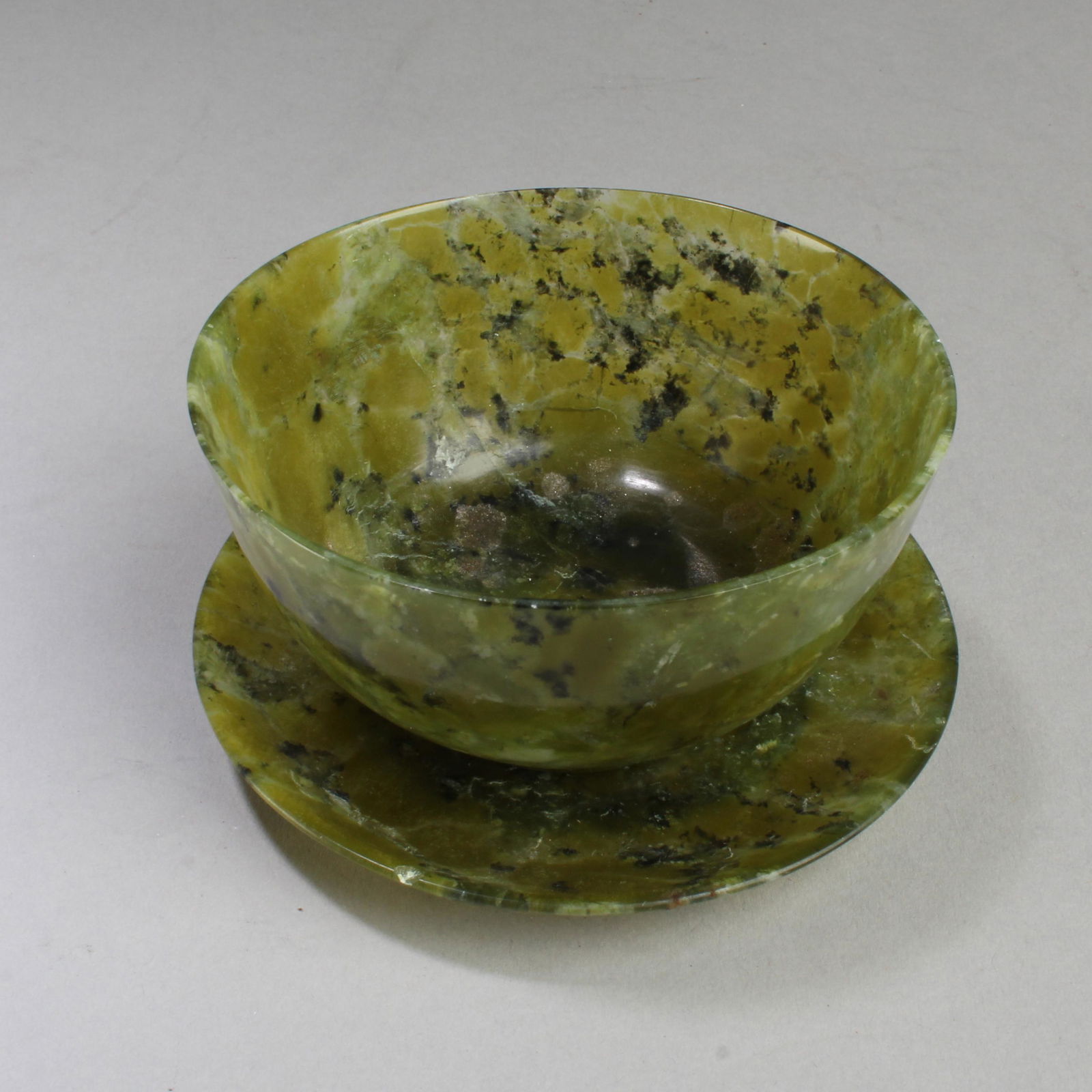A Jadestone Cup with Saucer (1 of 4)