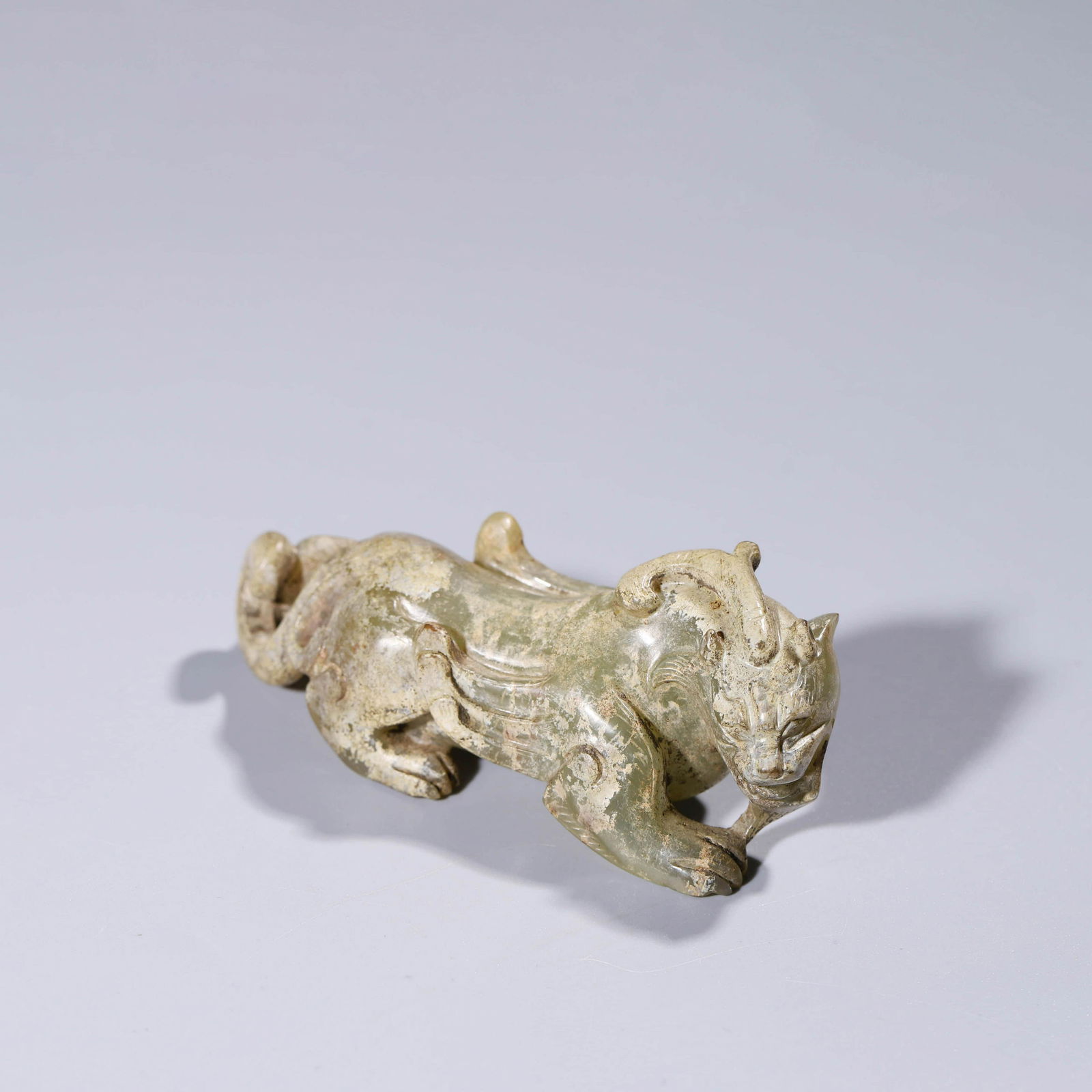 A carved jade beast ornament (1 of 6)