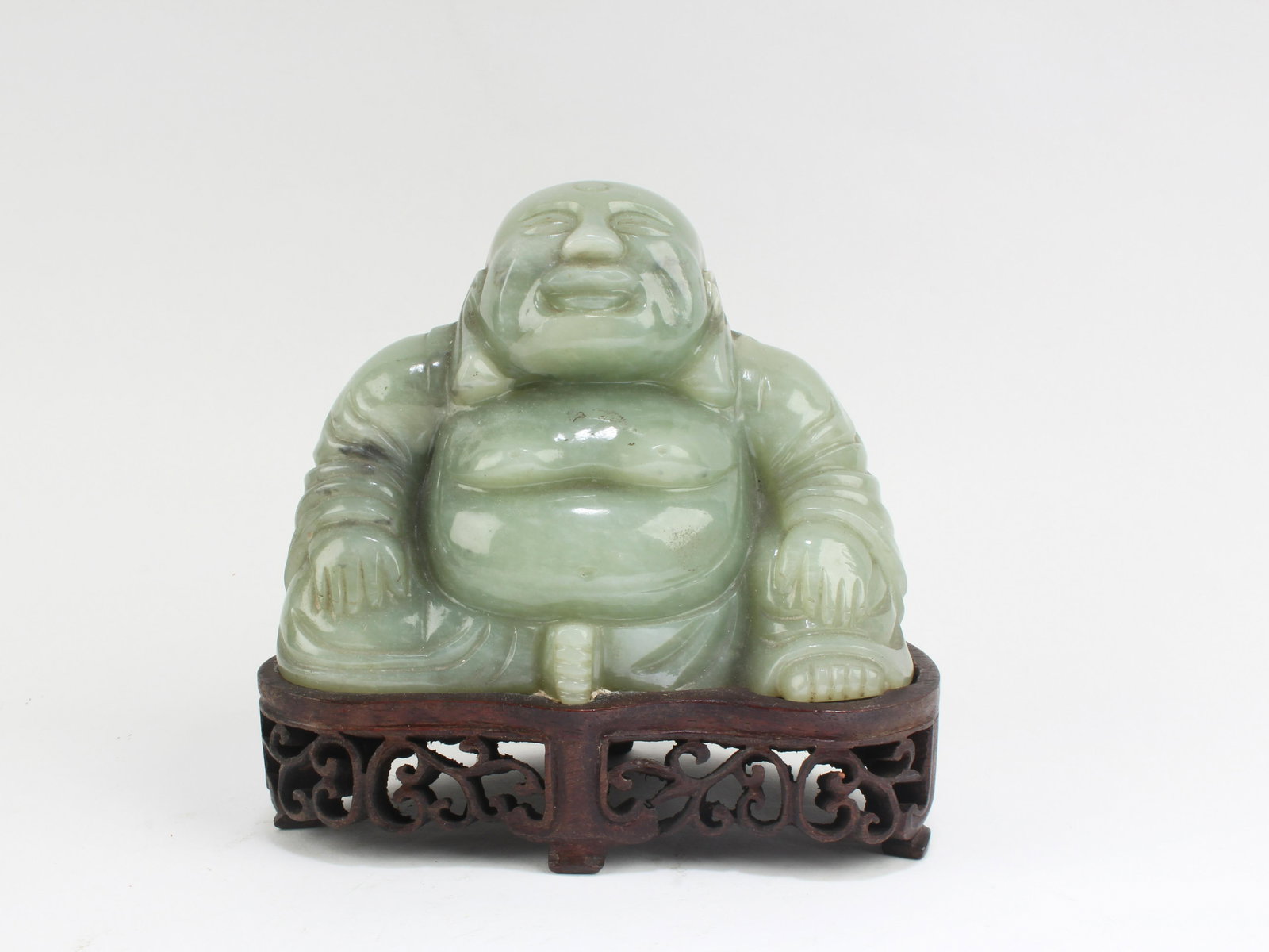 Antique Chinese Carved Jade Buddha Statue (1 of 5)