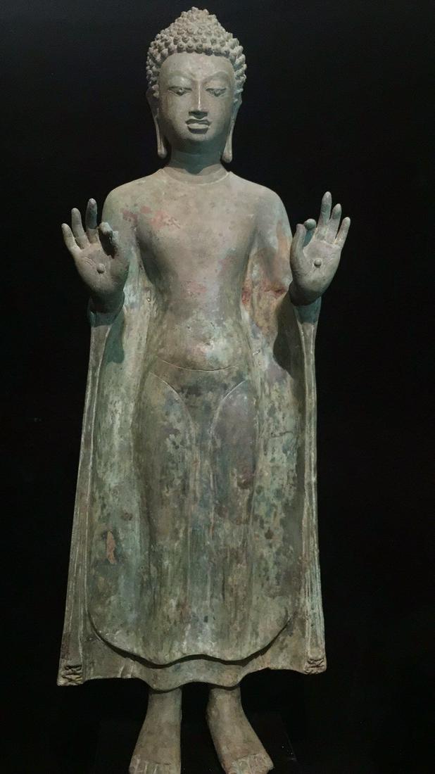 A Bronze Standing Sakyamuni Buddha Statue (1 of 5)