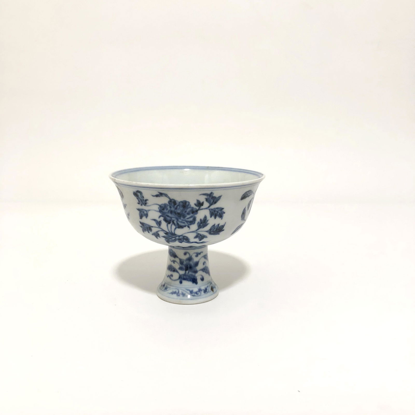 Chinese Blue and white Stem Cup (1 of 4)