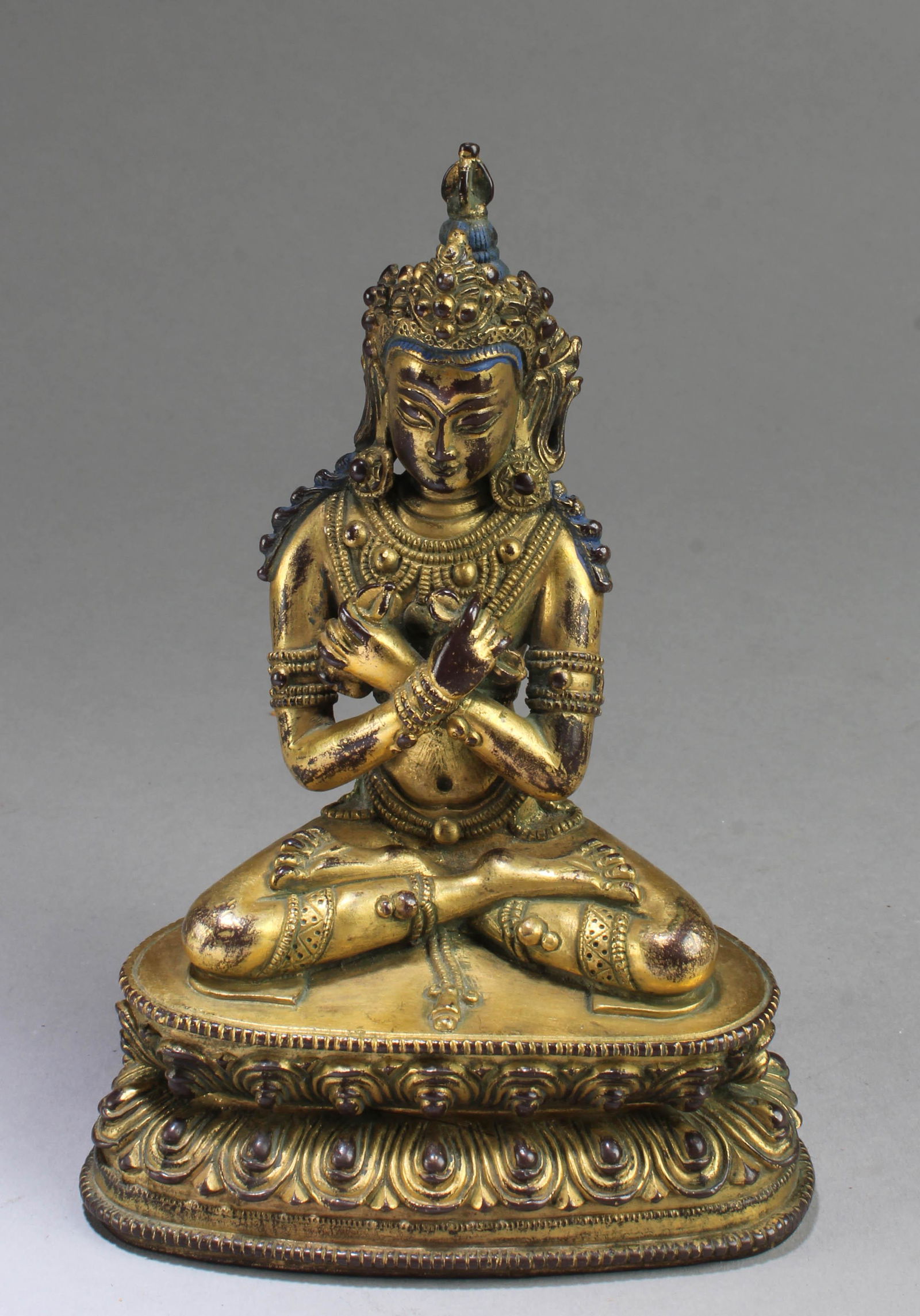 15th Century Gilt Bronze Bodhisattva Statue (1 of 5)