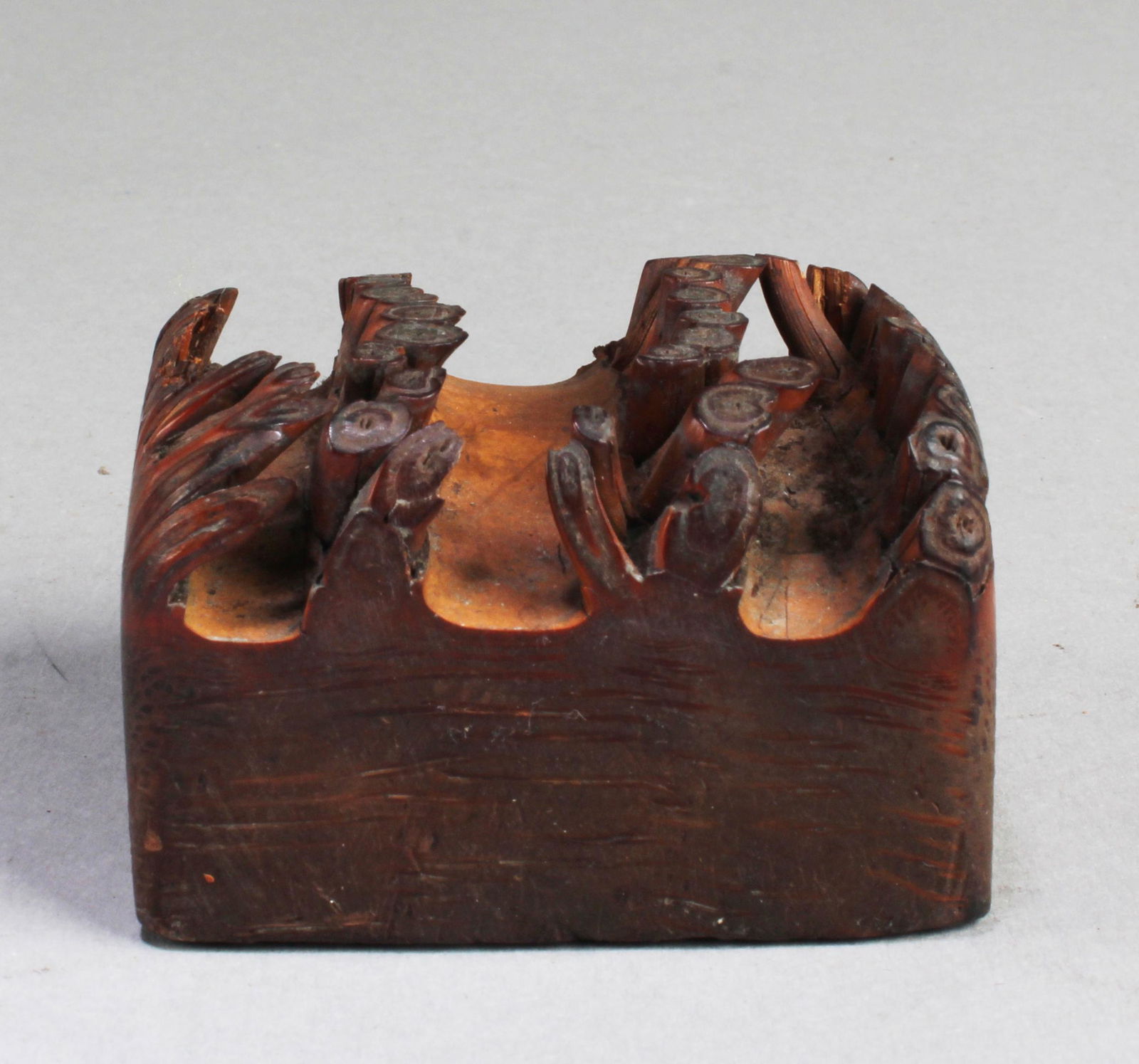 Antique Chinese Bamboo Root  Carved Seal (1 of 3)