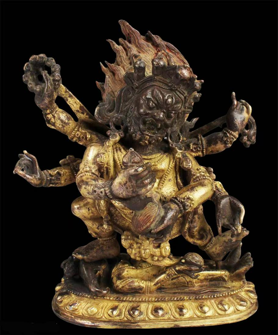 Chinese Gilt Bronze Bodhisattva Statue (1 of 6)