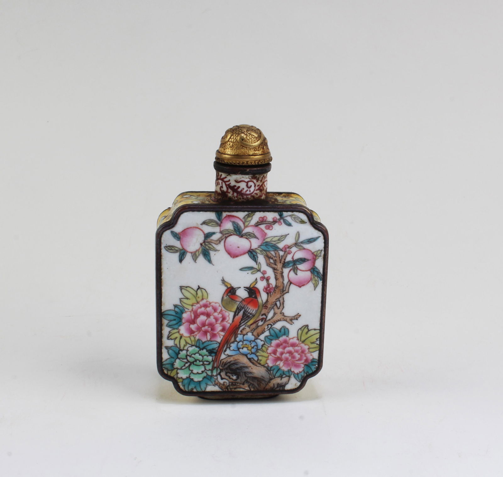 A Gilt Bronze Enamel Snuff Bottle (1 of 6)