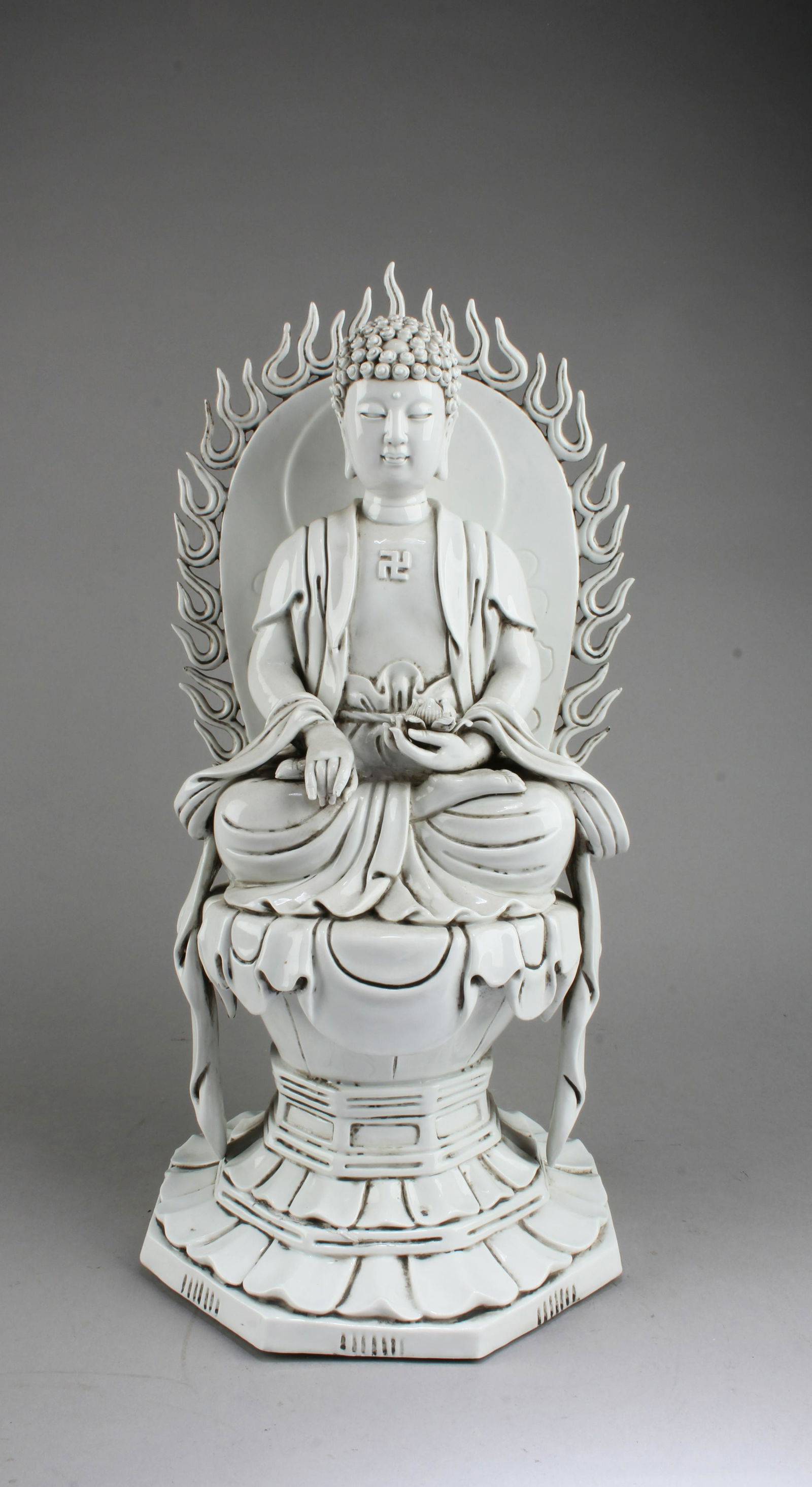 Chinese Blanc De Chine Buddha Statue (1 of 7)