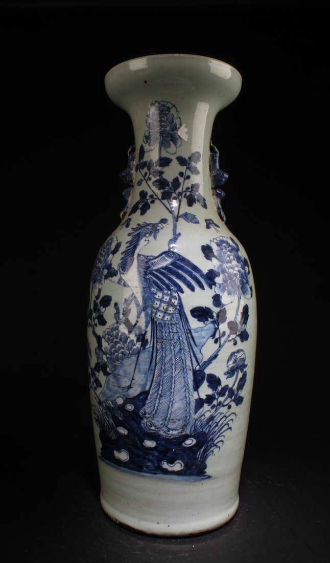 Antique Chinese Blue And White Porcelain Vase (1 of 9)