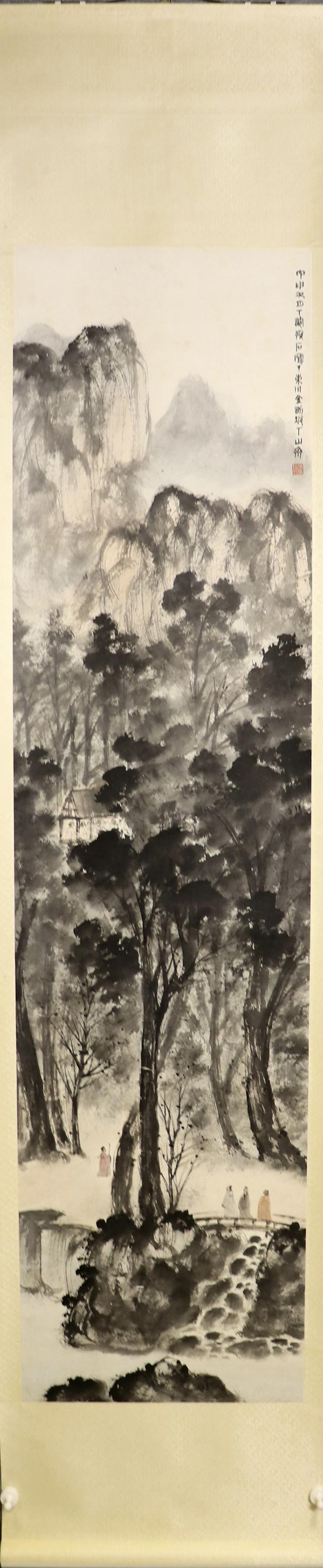 Chinese Hanging Scroll Painting (1 of 3)