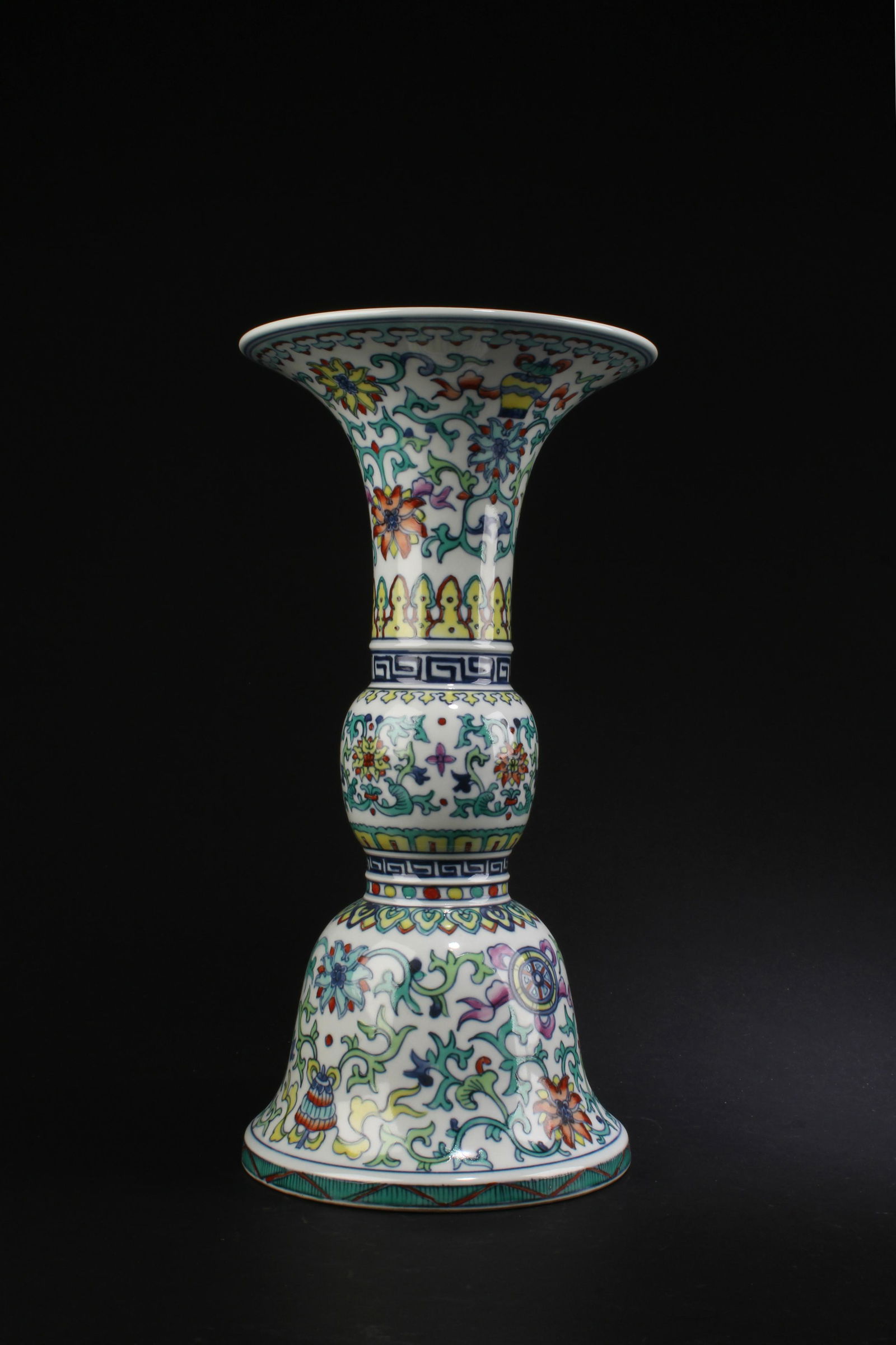 Chinese Polychrome Porcelain Vase (1 of 8)