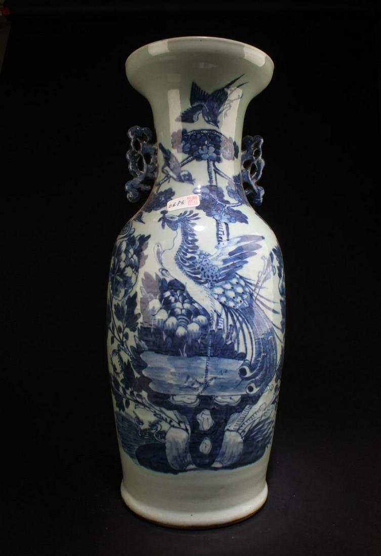 Antique Chinese Blue And White Porcelain Vase (1 of 5)