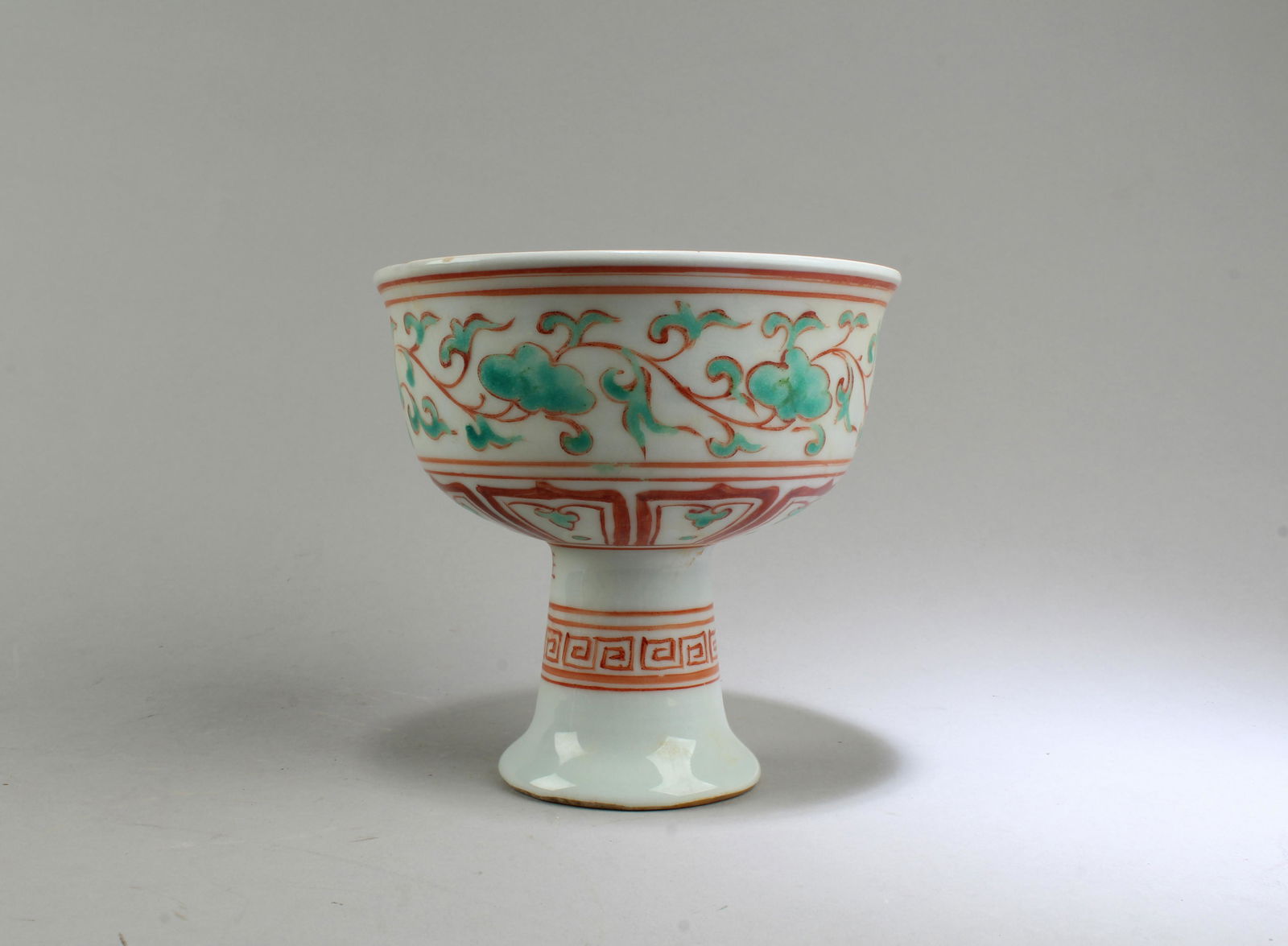 Chinese Porcelain Stem Cup (1 of 6)