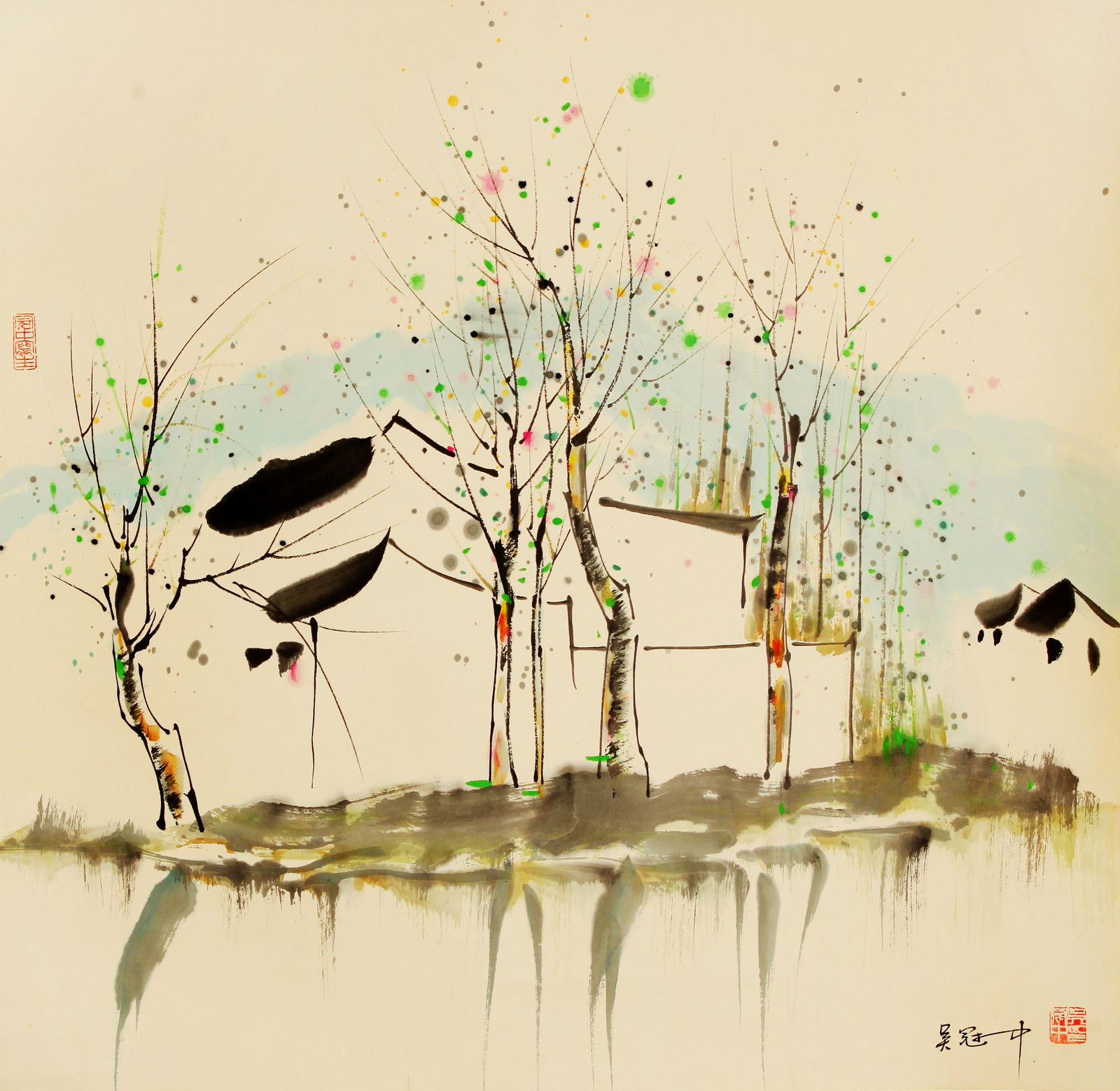 Chinese Hanging Scroll Painting (1 of 7)