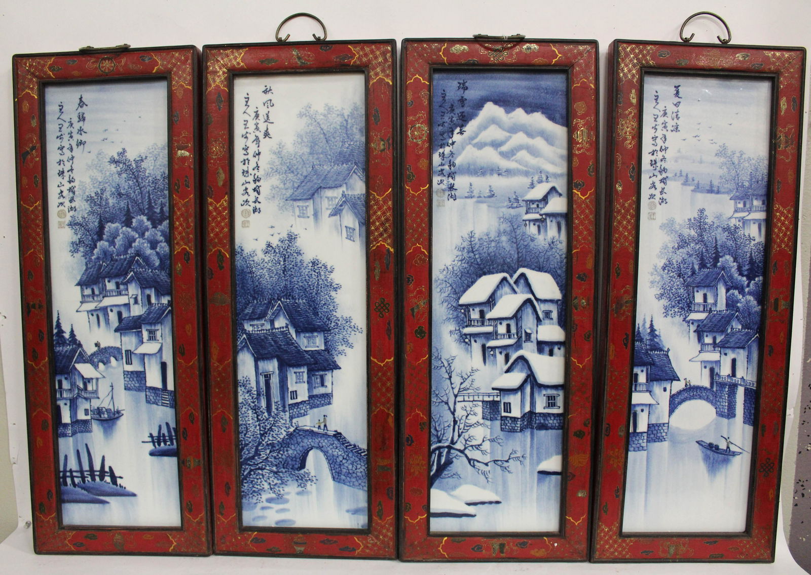 A Group of Four Porcelain Plaque (1 of 6)