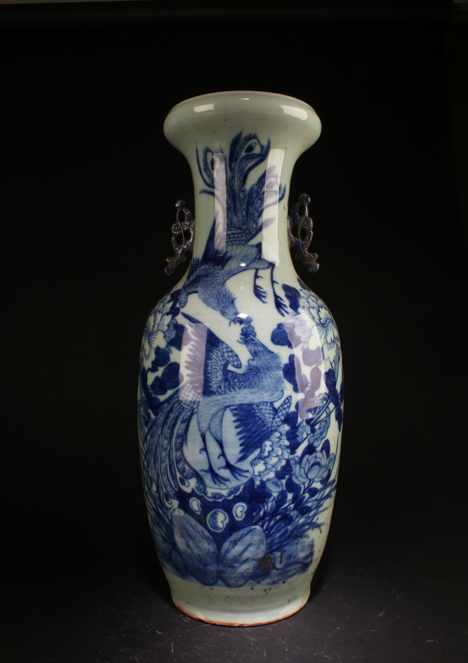 Antique Chinese Blue And White Porcelain Vase (1 of 4)