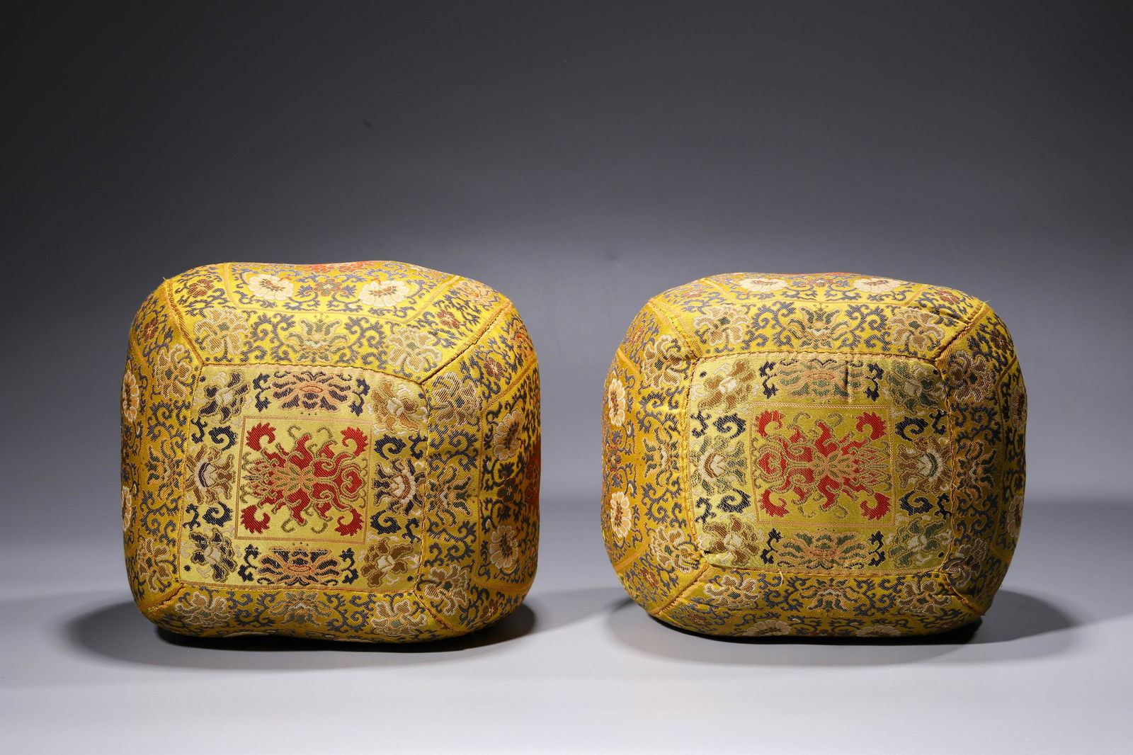 A Pair of Qing QianLong Embroidered Kesi Pillows (1 of 9)
