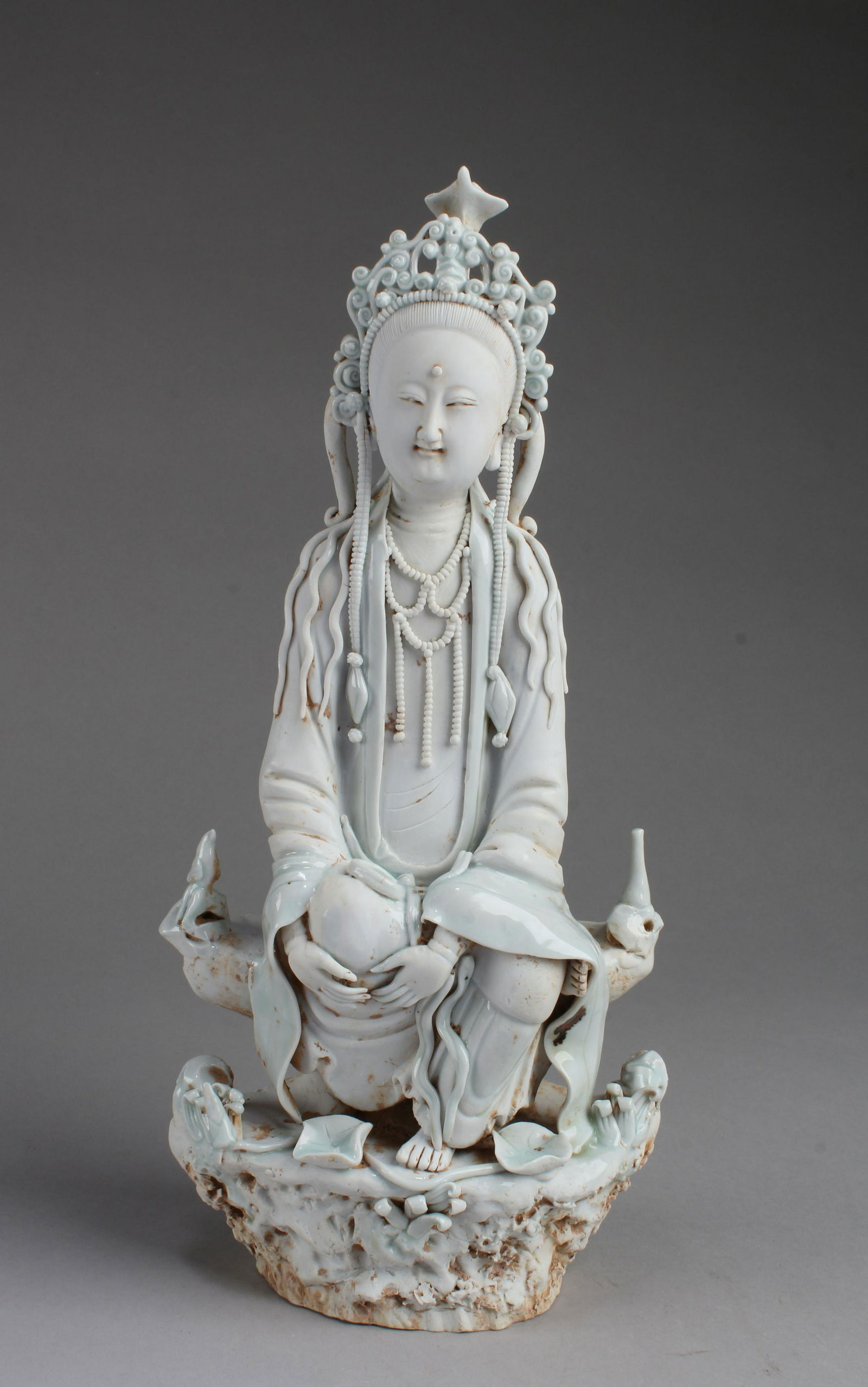 Chinese Porcelain Guanyin Statue (1 of 6)
