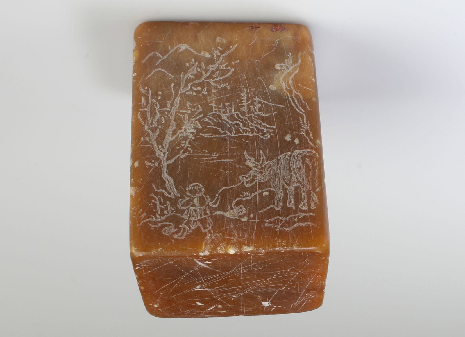 Chinese Soapstone Seal: Chinese Soapstone Seal. Height: 2"
