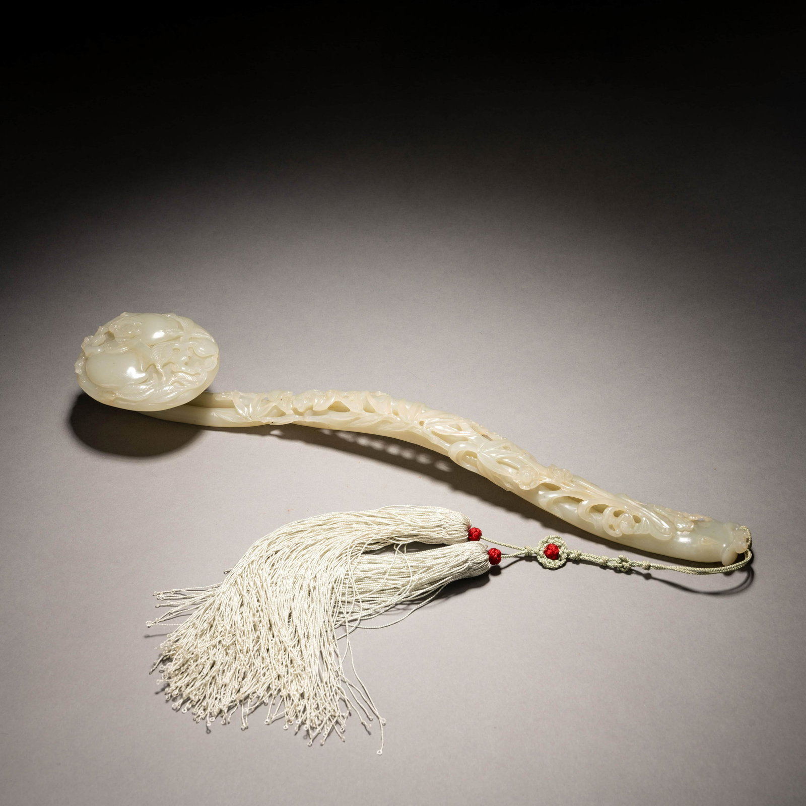 Carved White Jade Ruyi Scepter (1 of 11)
