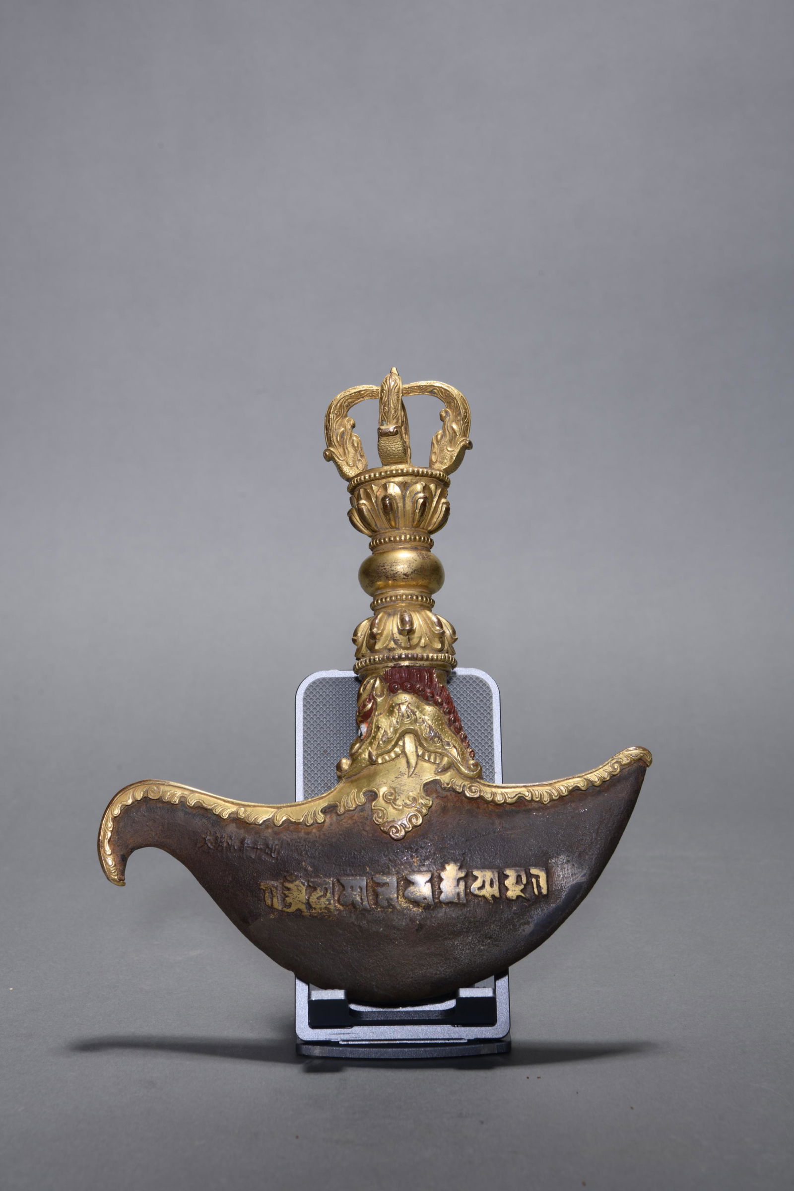 Ming Yongle: A Gilt Bronze Taiyue imperial Ritual Instrument (1 of 7)