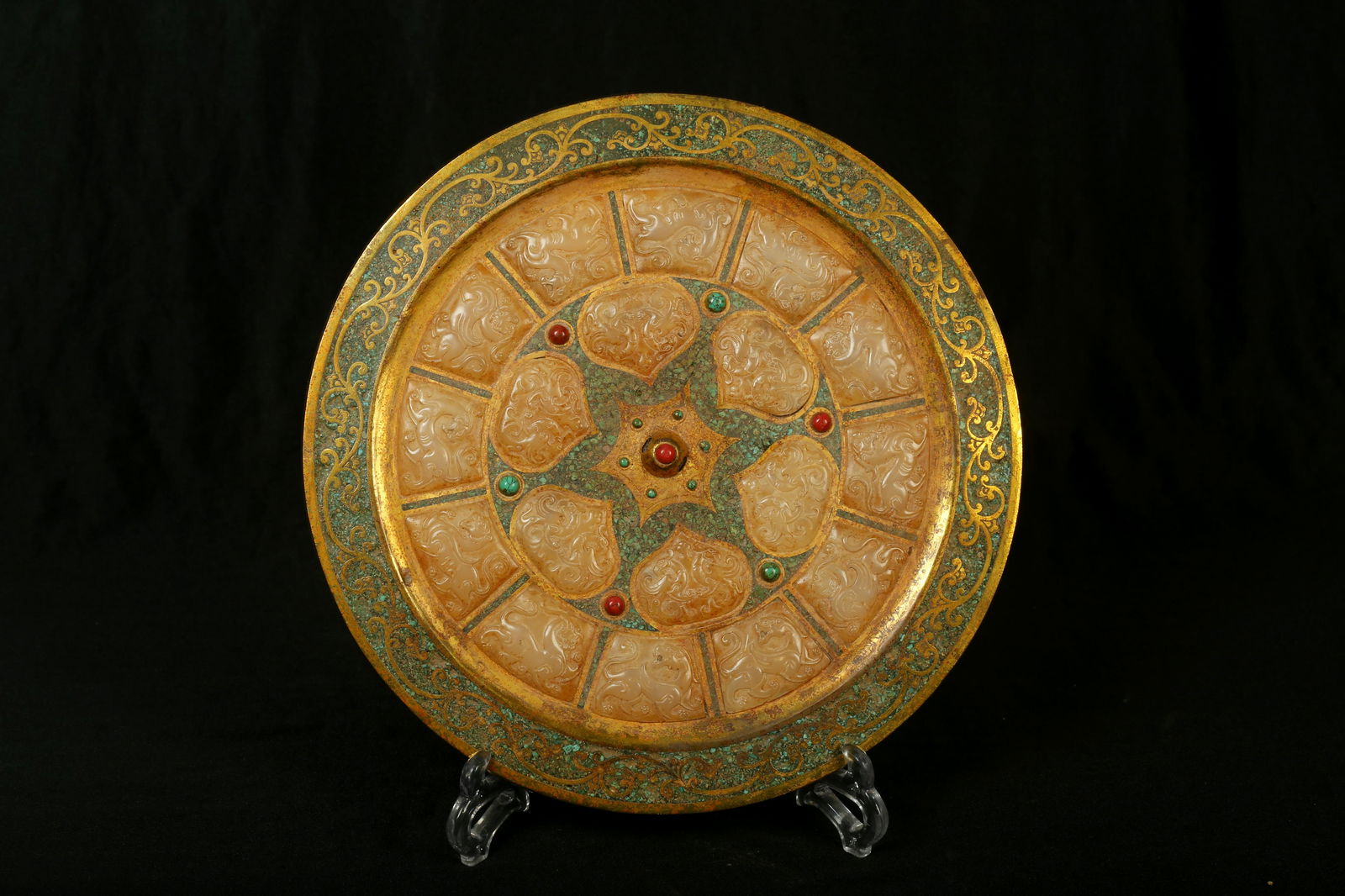 A Gilt Bronze Mirror (1 of 9)